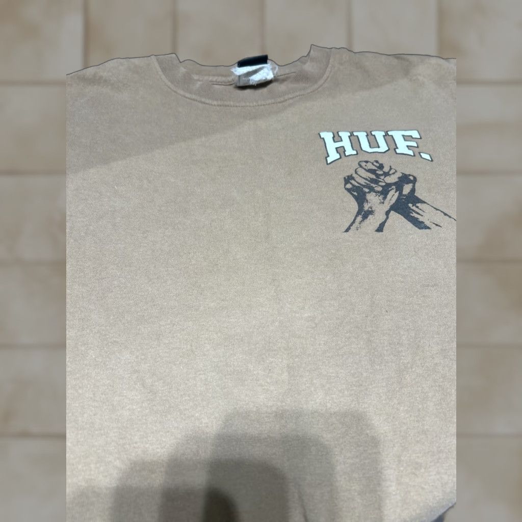 Huf HUF Unity Justice T-shirt Crew Neck Short Sleeve Brown L Mens Shirt Graphic Print Logo Size US L / EU 52-54 / 3 - 1 Thumbnail