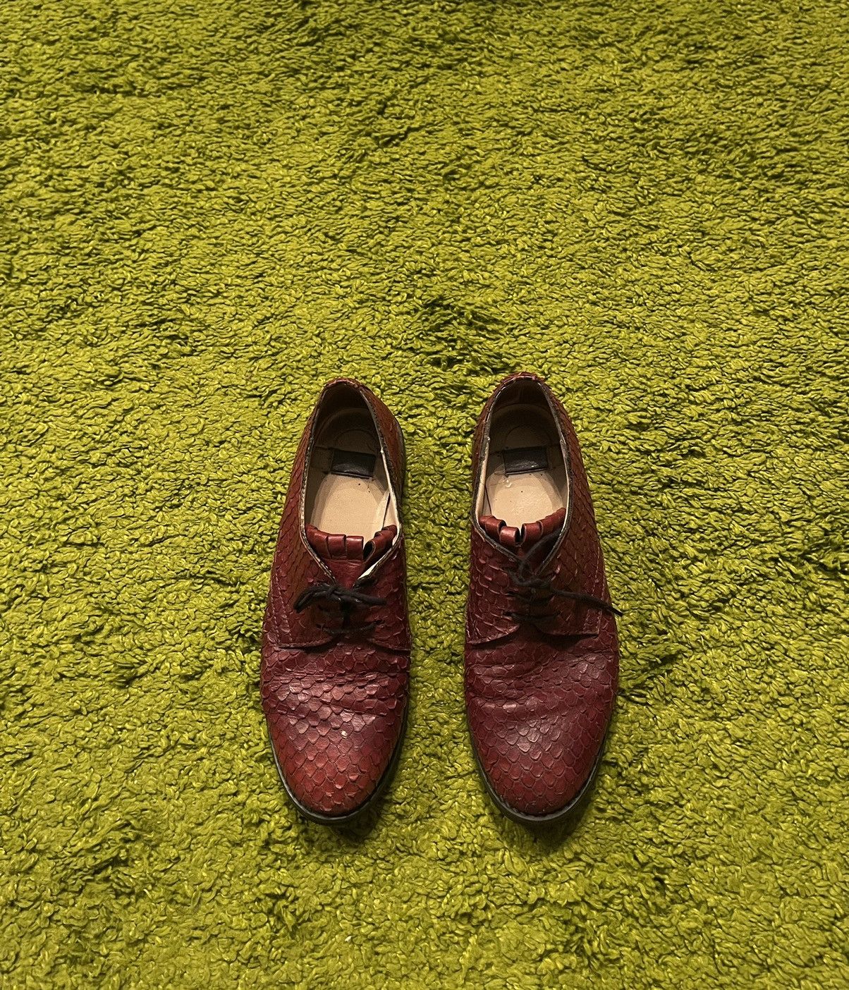 Hysteric Glamour Snakeskin pattern real leather avant garde Japanese shoes Size US 6 / IT 36 - 2 Thumbnail