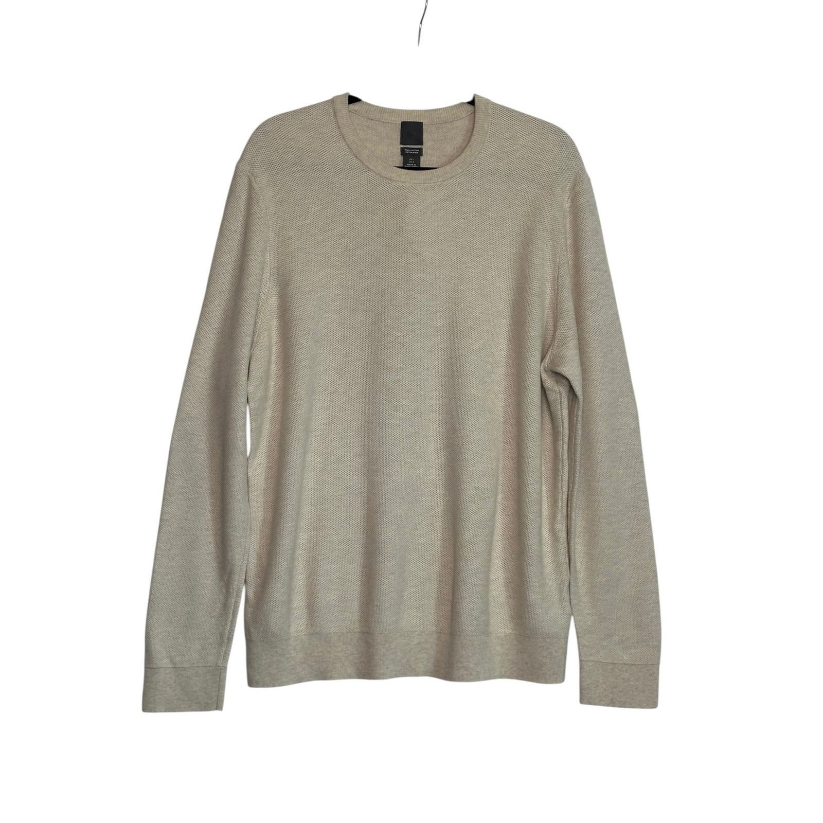 H&M H&M beige long sleeves crew neck sweater size large Size US M / EU 48-50 / 2 - 7 Thumbnail