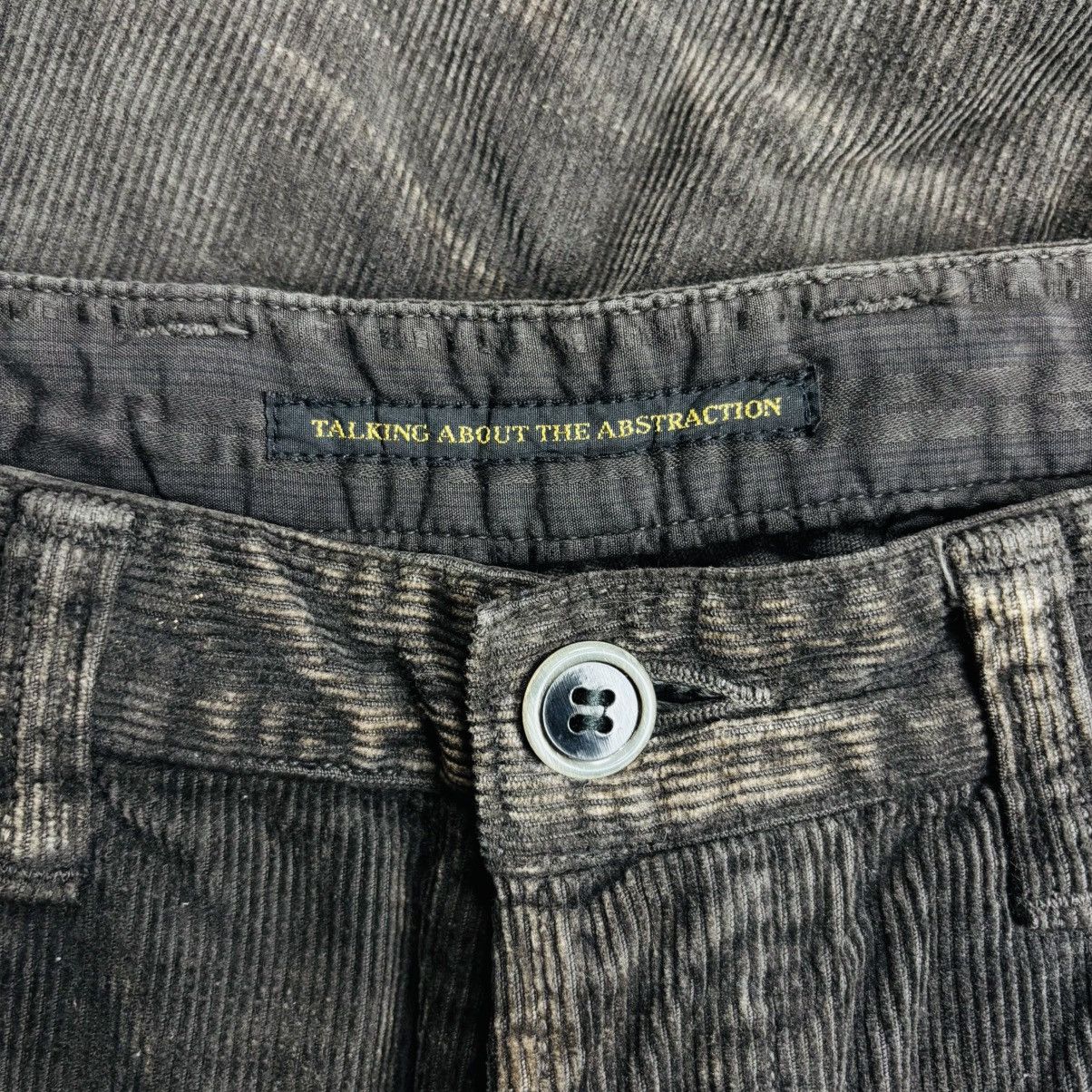 TALKING ABOUT THE ABSTRACTION 2000s Talking About Abstaction Waxed Clawmark Corduroy Pants Size US 29 - 6 Thumbnail