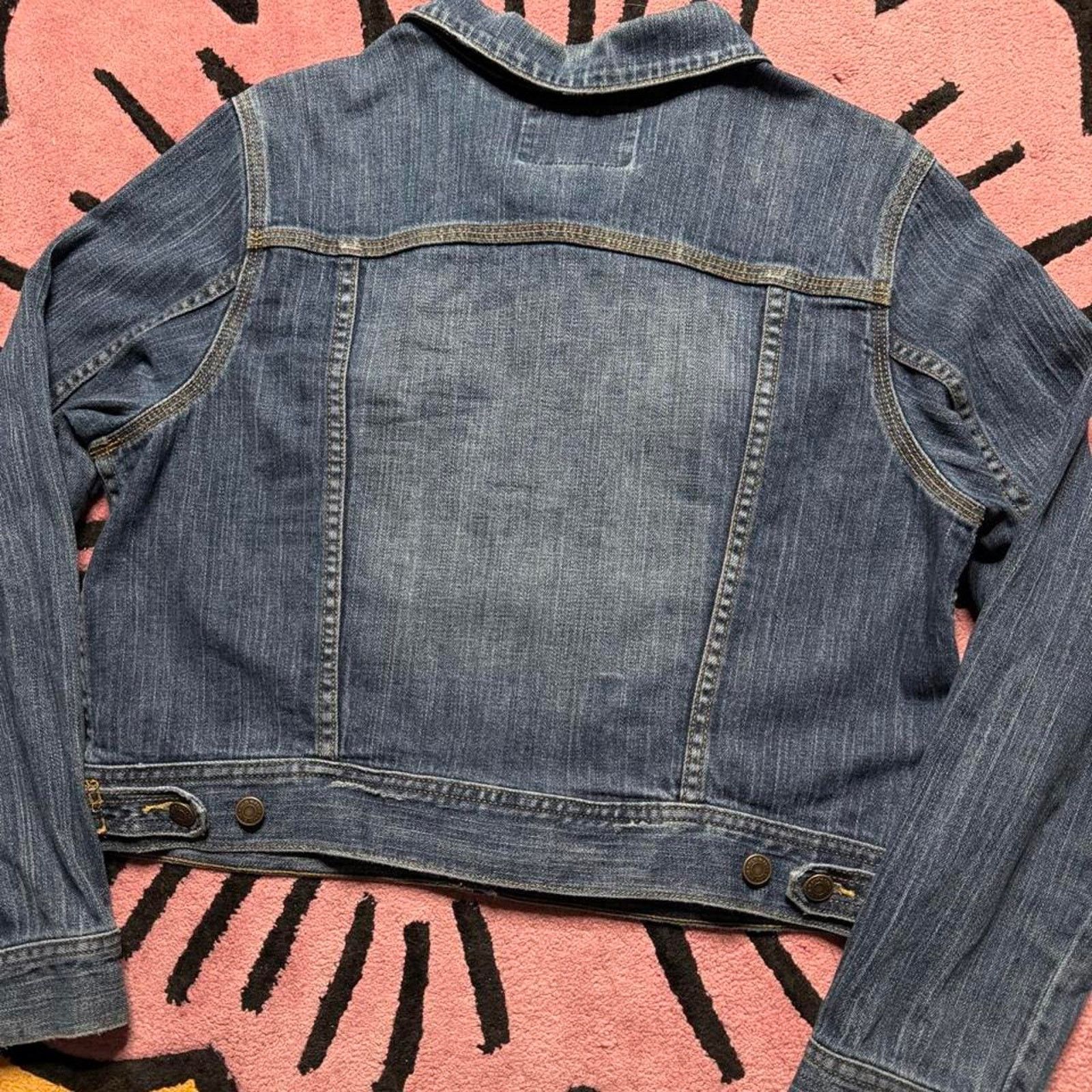 Old Navy Vintage Y2K Old Navy Denim Trucker Jean Jacket Women's XL Size XL / US 12-14 / IT 48-50 - 7 Thumbnail