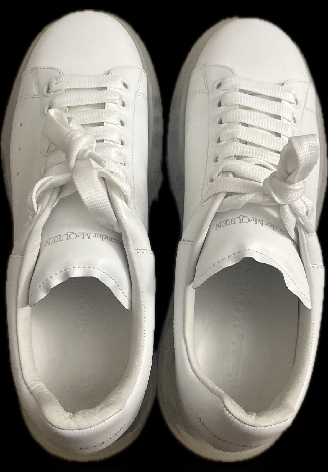 Alexander McQueen Alexander McQueen Oversized Sneakers White Clear Sole EU 43 Size US 10 / EU 43 - 3 Thumbnail