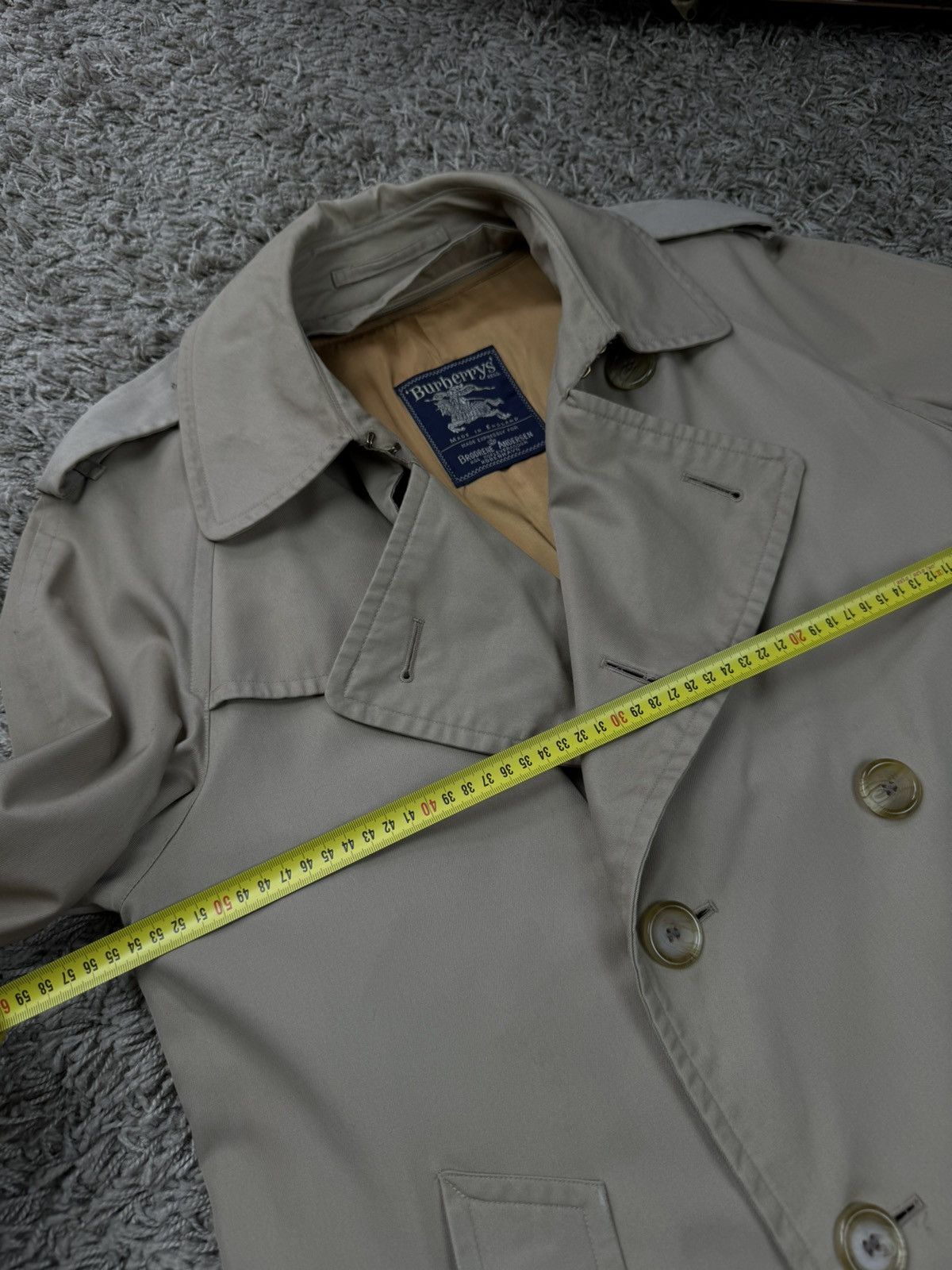 Burberry × Vintage Vintage trench coat Burberry original luxury streetwear item Size M / US 6-8 / IT 42-44 - 6 Thumbnail