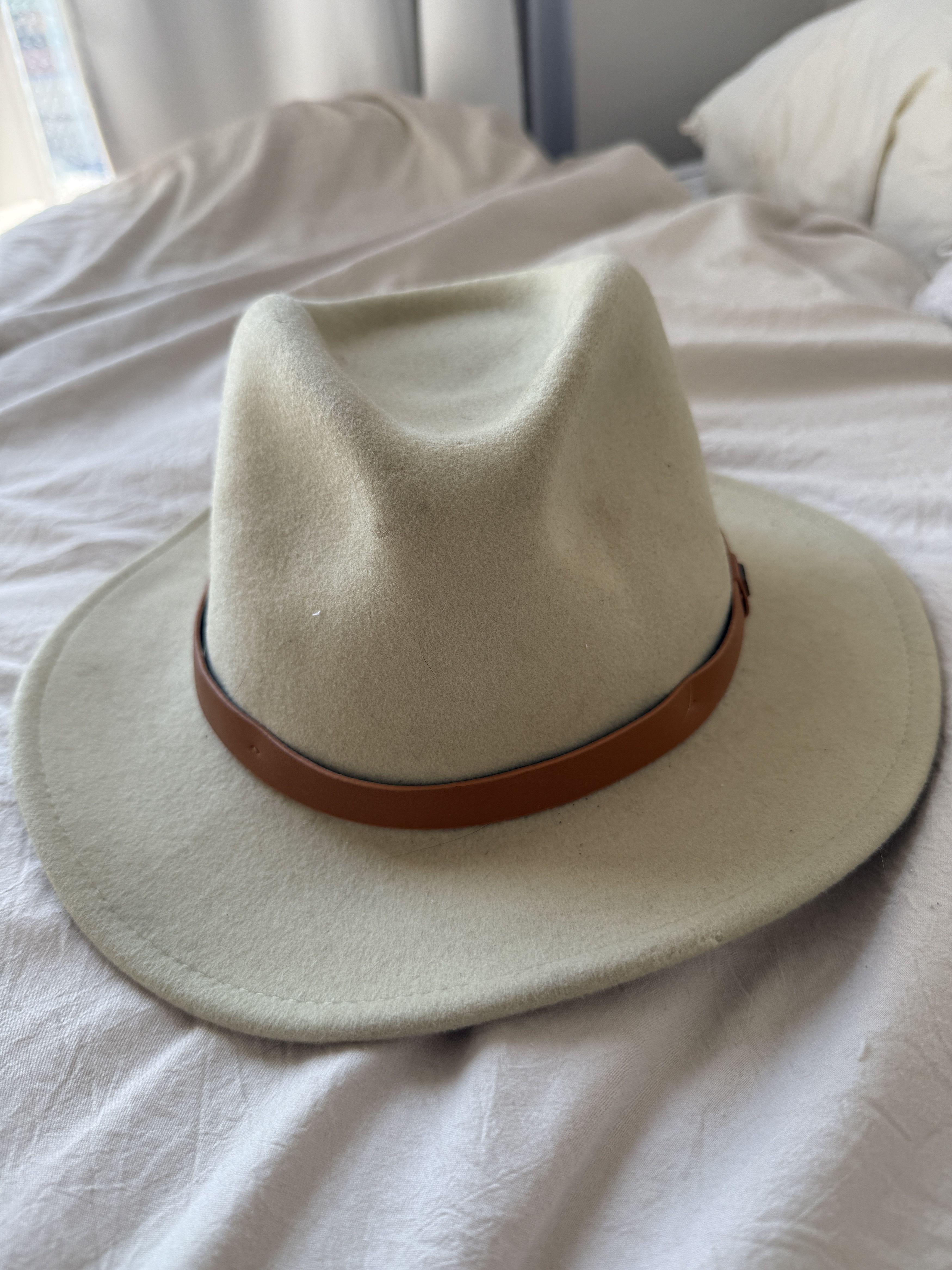 Brixton Beige Messer Fedora Size ONE SIZE - 2 Thumbnail