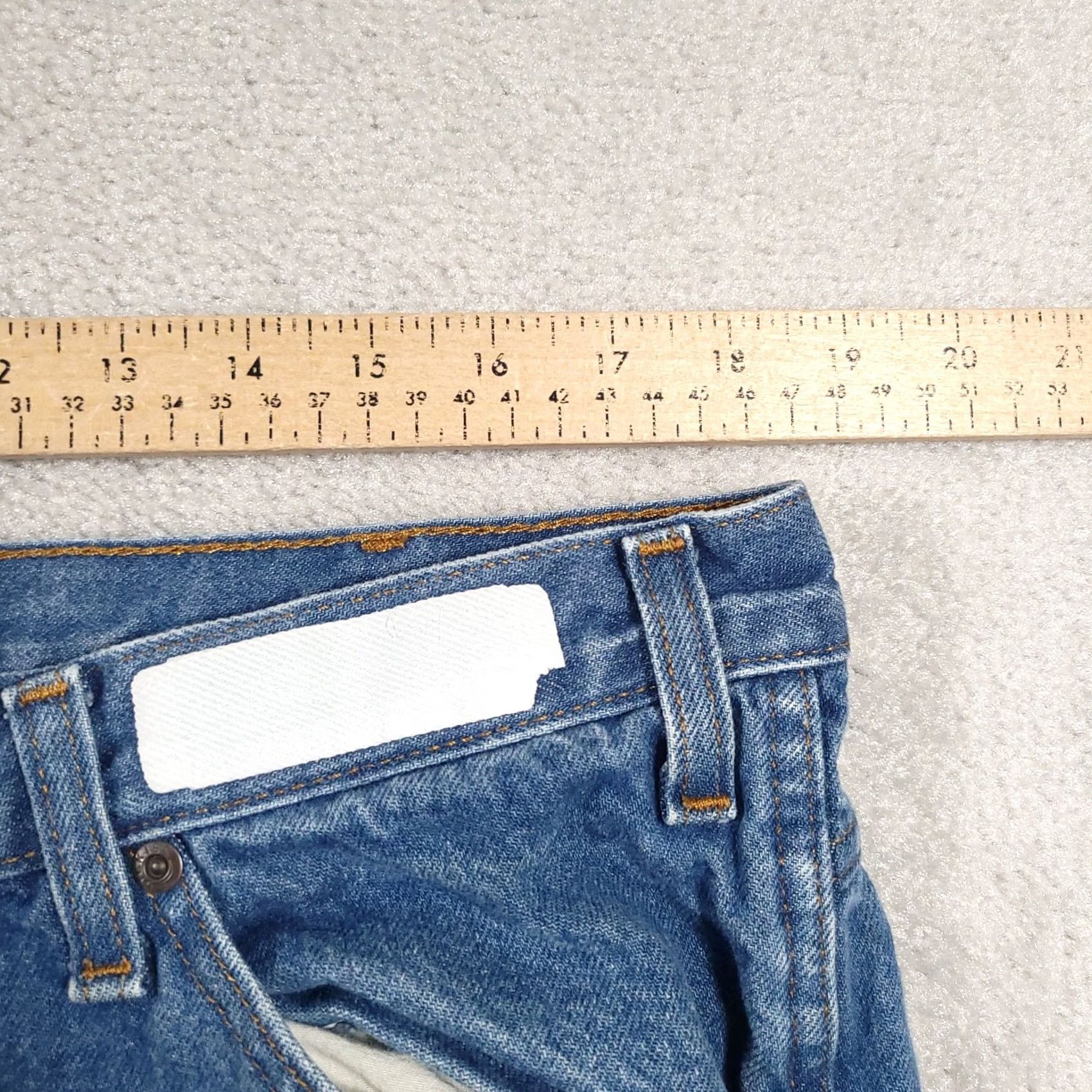 Dickies Dickies Jeans Mens 38x34 Blue Denim 100% Cotton Medium Wash Straight Leg Rise Mid 10-12in 5-Pocket Belt Loops Regular Fit Vintage No N/A Size US 38 / EU 54 - 7 Thumbnail