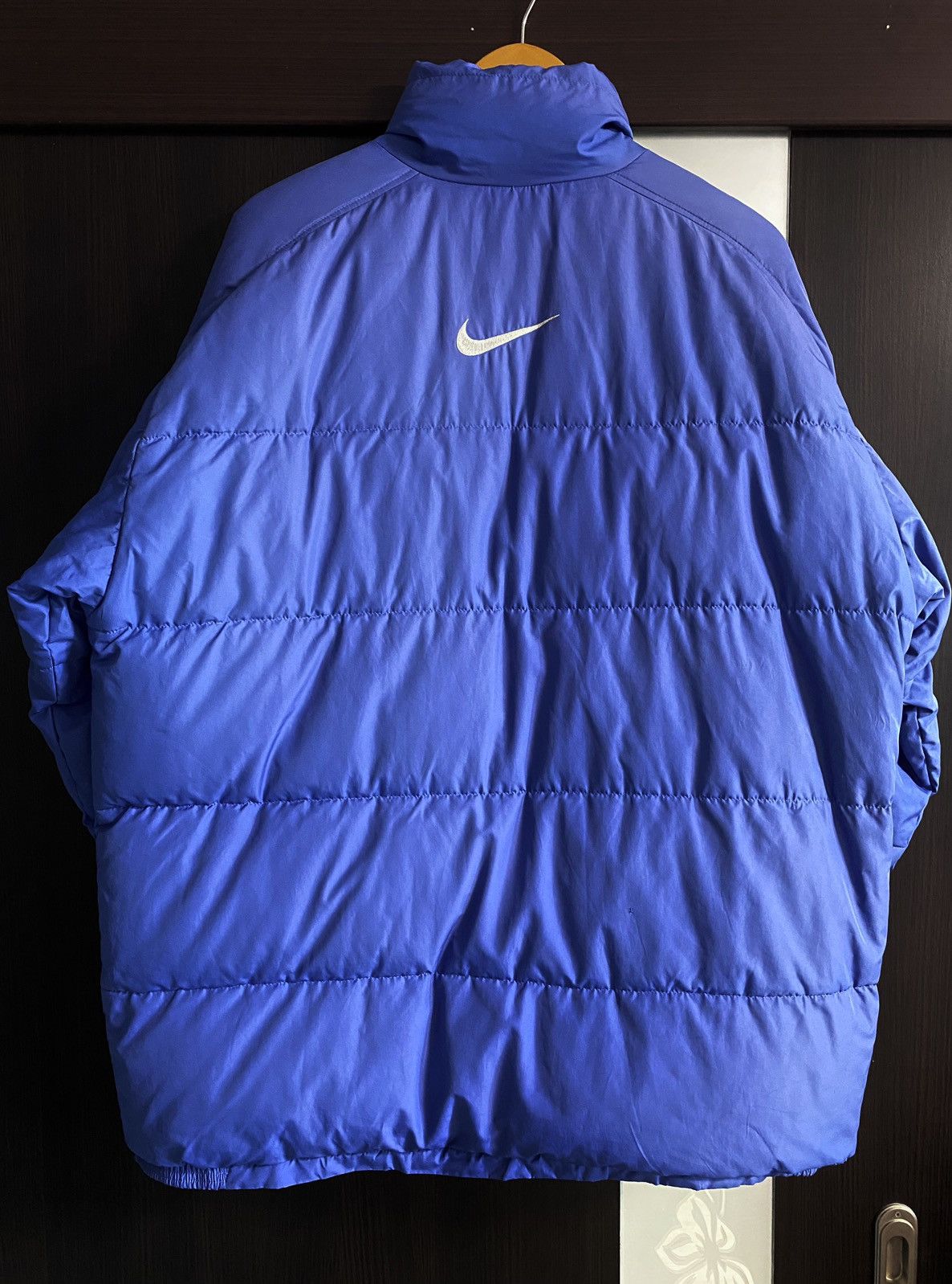 Nike Vtg 90’s Distressed Nike Puffer Down Jacket Embroidered Logo Size US M / EU 48-50 / 2 - 6 Thumbnail