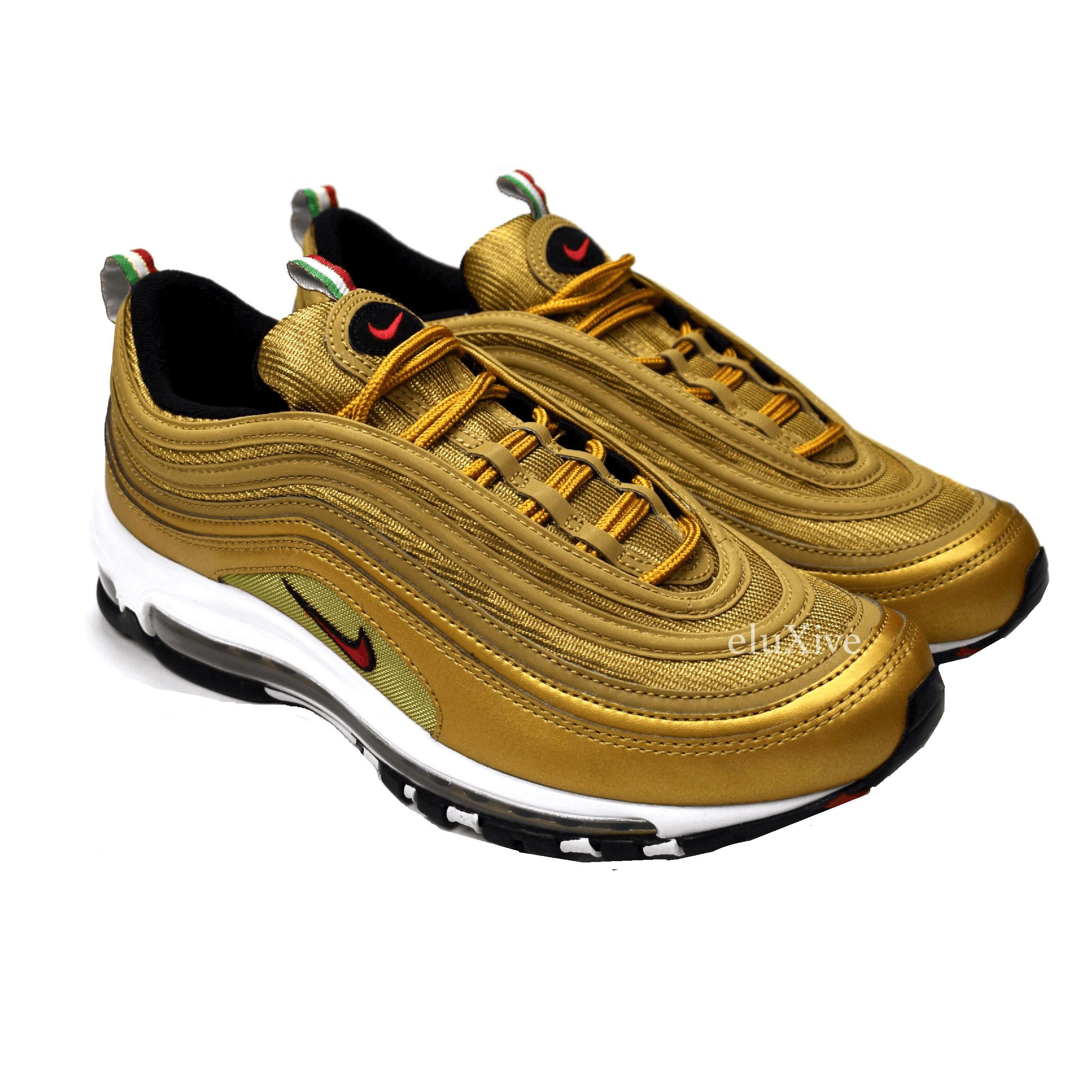 Nike Nike Air Max 97 IT Metallic Gold Italy DS Size US 5 / EU 37 - 1 Preview