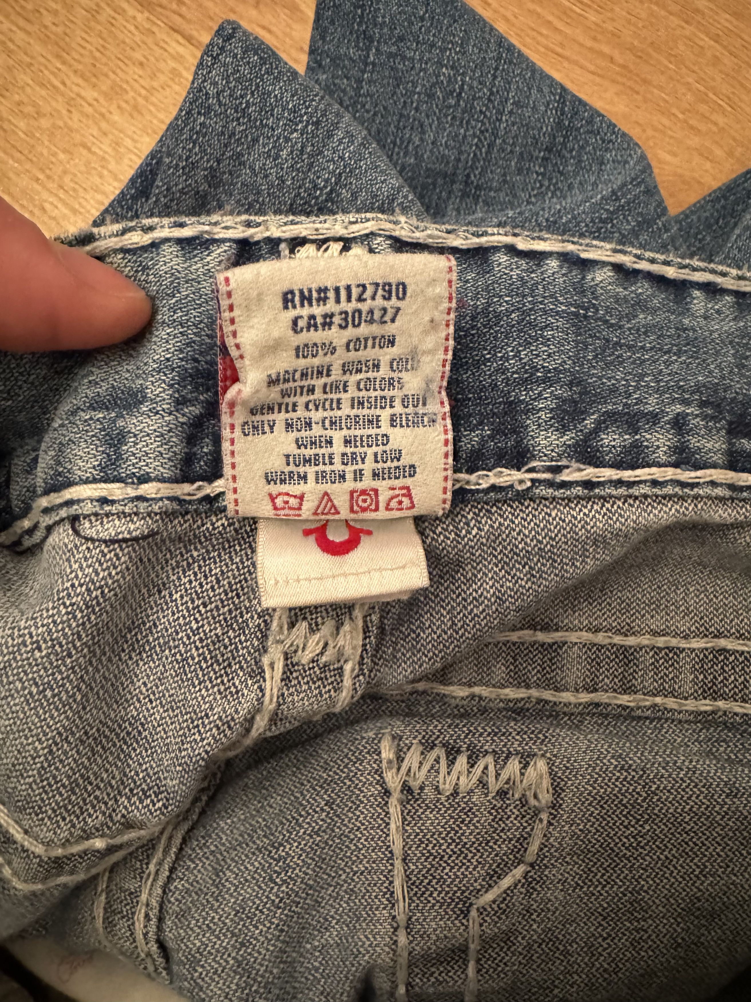 True Religion Vintage Y2K True Religion Dstressed Denim Jeans Size US 32 / EU 48 - 12 Thumbnail