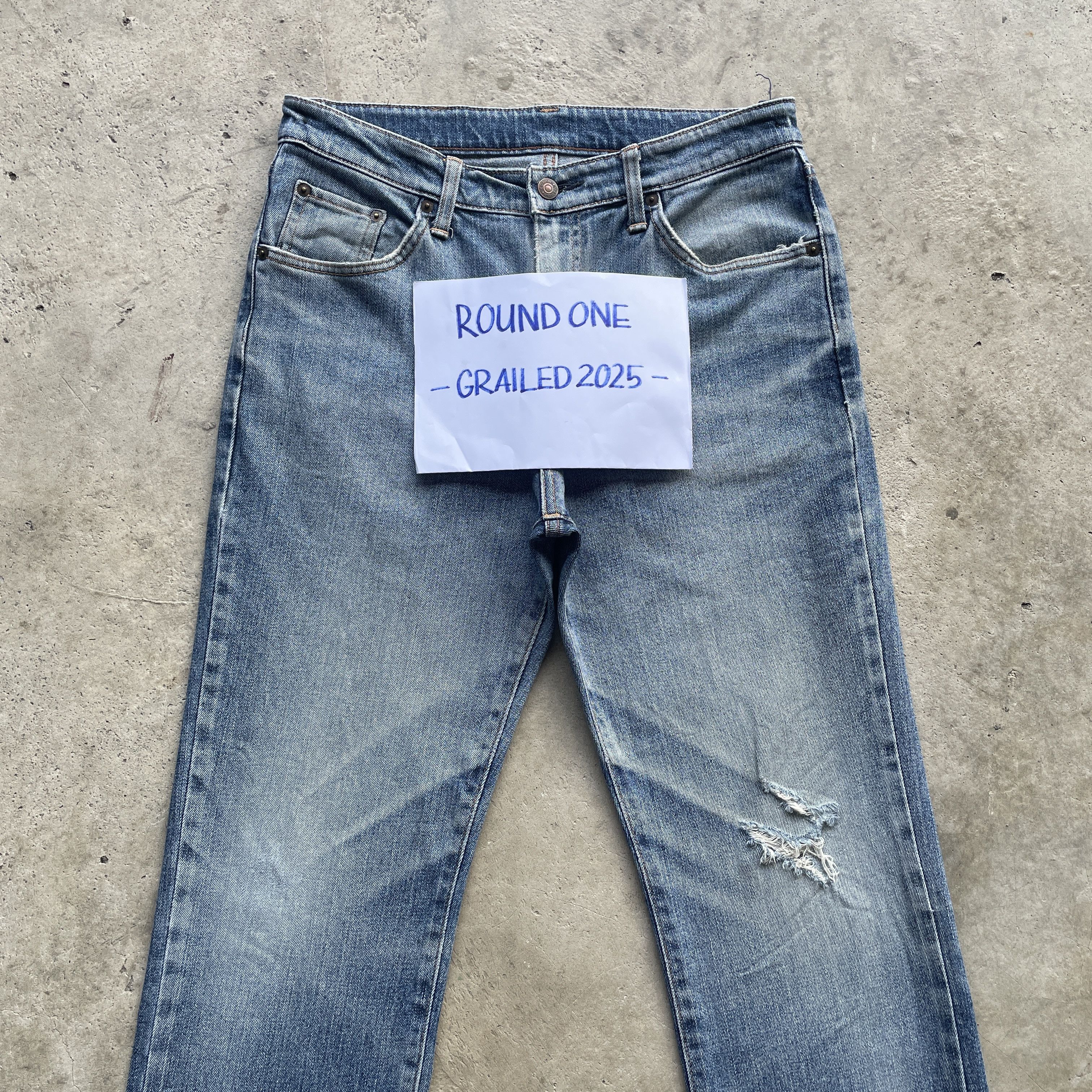 Japanese Brand VINTAGE EDWIN DISTRESSED JAPAN JEANS FADED DENIM PANTS W31 Size US 31 - 3 Thumbnail