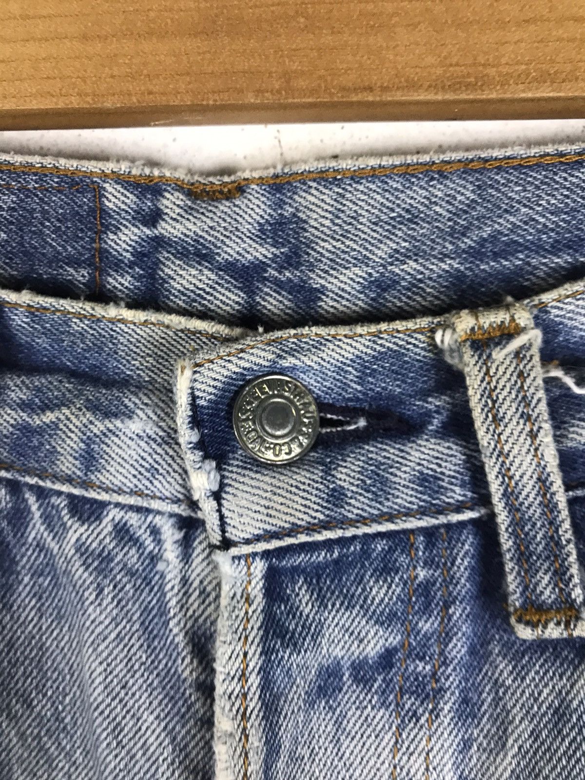 Levi's Thrashed Vintage 80s Levi’s 501 Denim Jeans Made in USA Size US 29 - 5 Thumbnail
