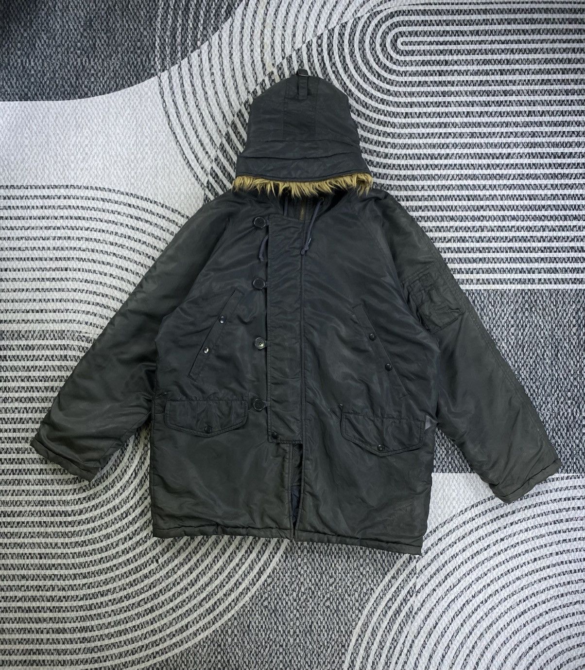 Avirex Vintage Avirex Fur Parka Military Jacket Size US XL / EU 56 / 4 - 3 Thumbnail
