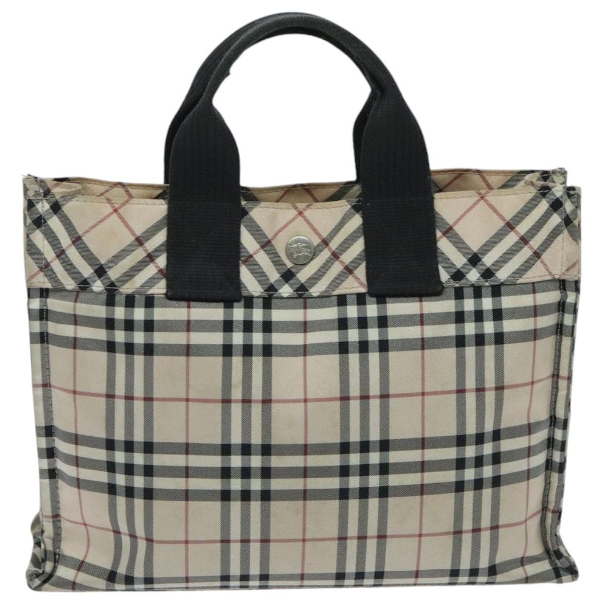 Burberry Nova Check Beige Synthetic Tote Bag (Pre-Owned) Size ONE SIZE - 1 Thumbnail