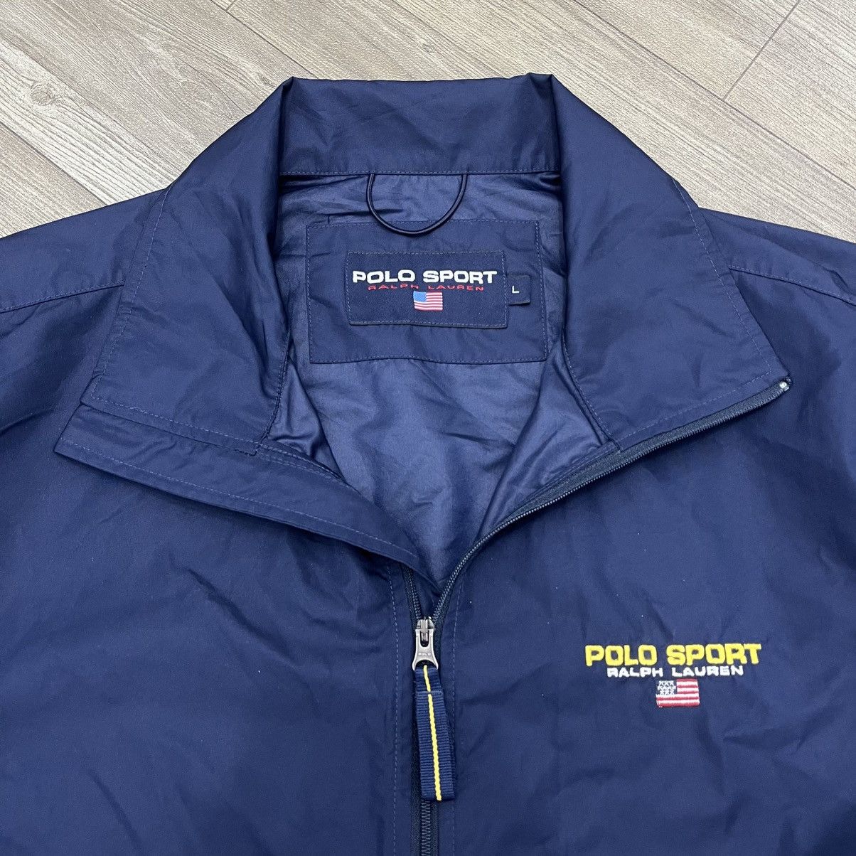 Polo Ralph Lauren × RRL Ralph Lauren × Vintage Vintage 90's Polo Sport Ralph Lauren Windbreaker Jacket Size US L / EU 52-54 / 3 - 5 Thumbnail