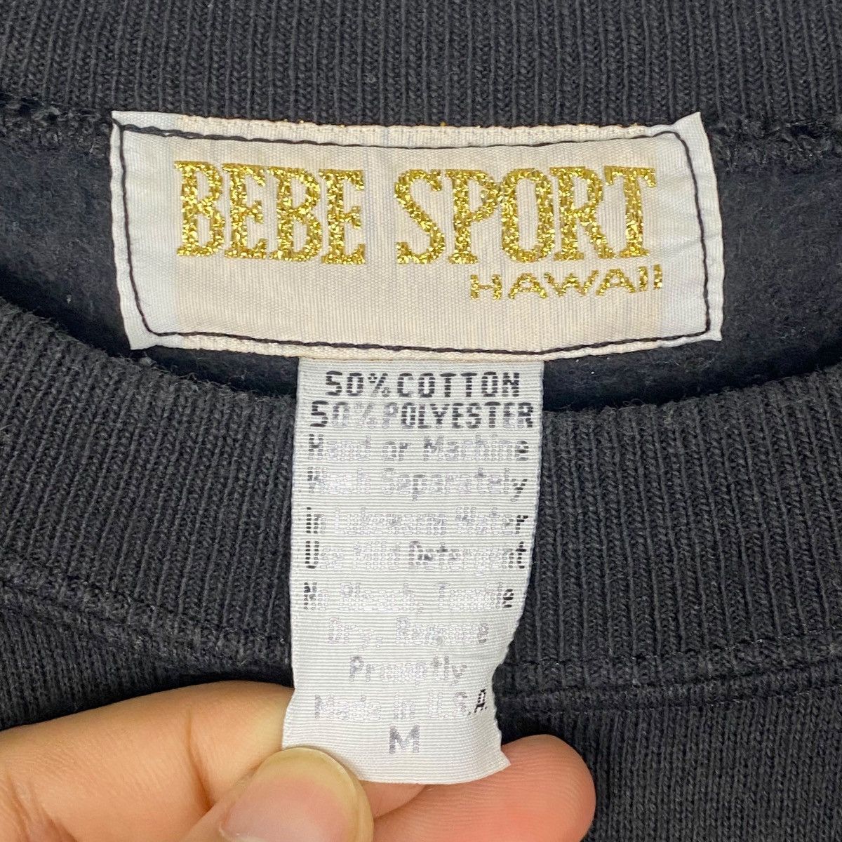 Vintage Vintage Bebe Sport Honolulu Sweatshirt Crewneck Big Logo Size US M / EU 48-50 / 2 - 5 Thumbnail