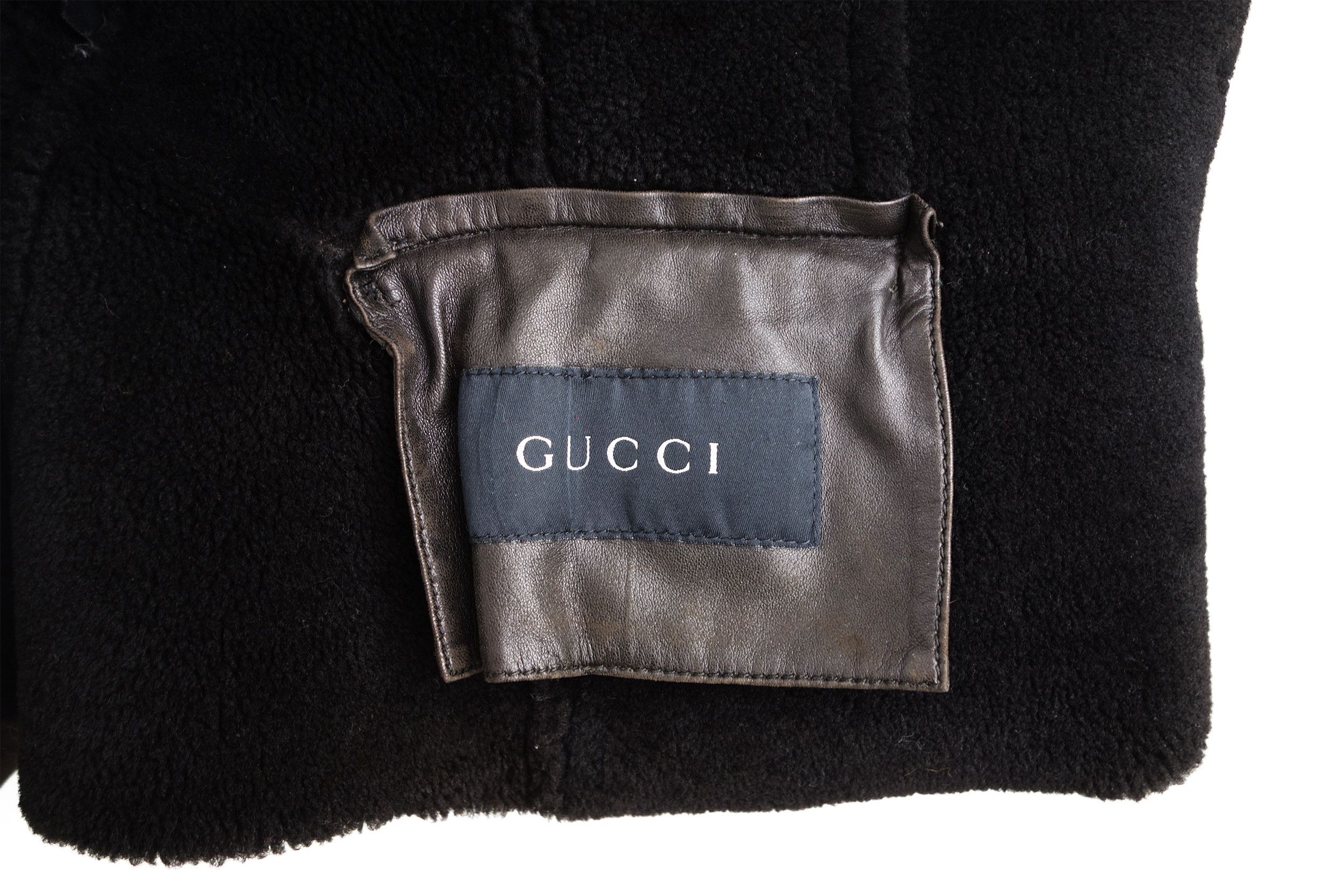 Gucci Gucci Tom Ford Shearling Fur Leather Jacket 90s Suede Brown Size M / US 6-8 / IT 42-44 - 9 Thumbnail