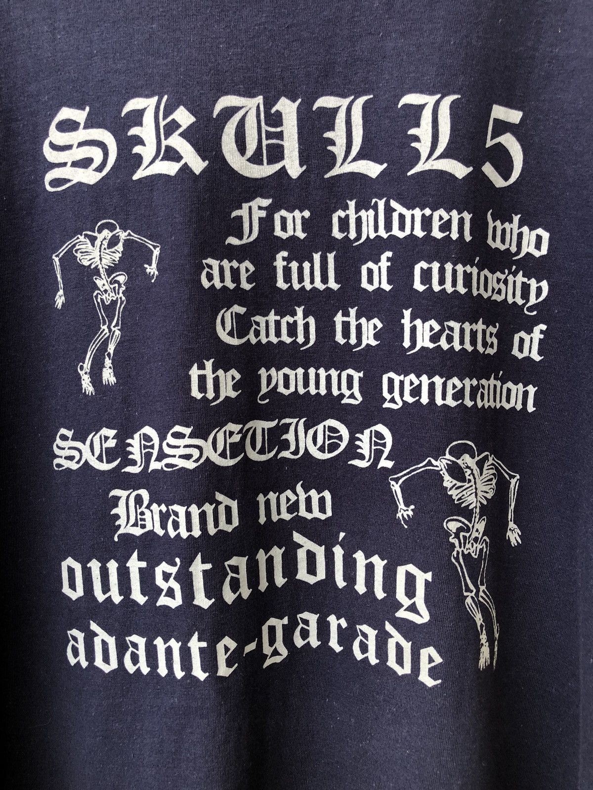 Japanese Brand Vincere Japanese Skull Poem Adante-Garade AKA Avant Garde Size US L / EU 52-54 / 3 - 11 Thumbnail