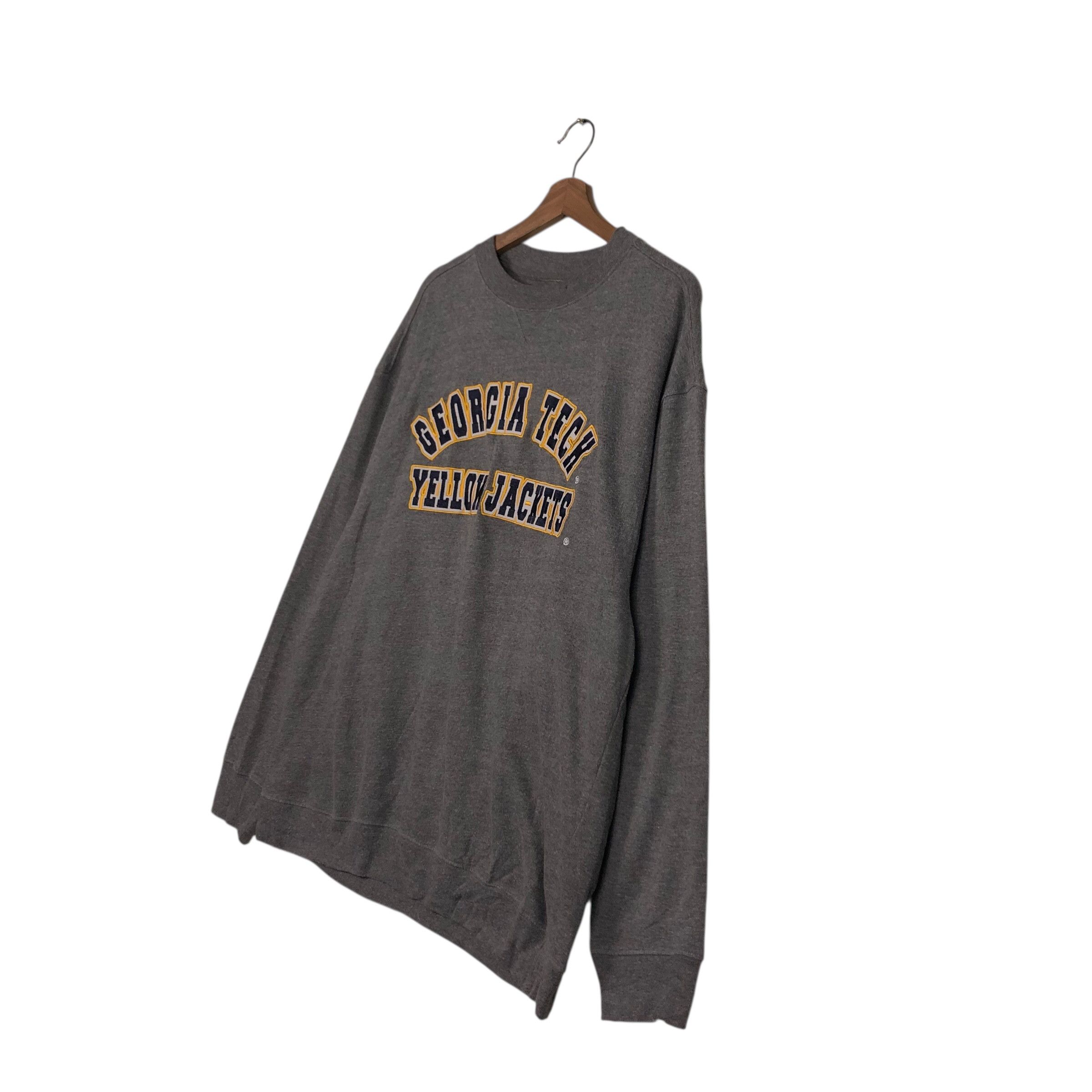 Japanese Brand 📌Vintage Sweatshirt Rich Grey Georgia Tech Big Logo Size US M / EU 48-50 / 2 - 2 Thumbnail