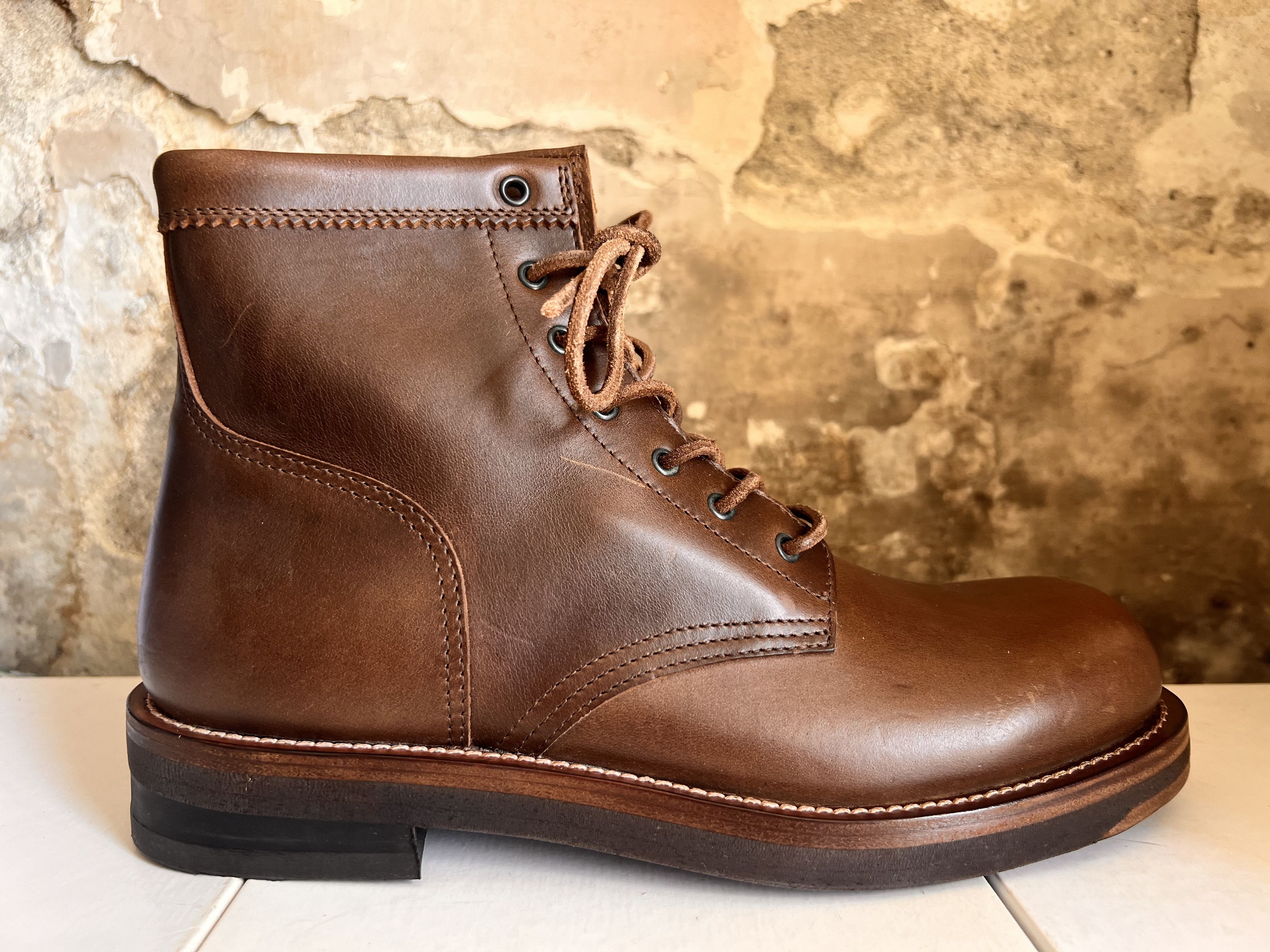 image of Officine Creative 42 Derby Italian Premium Leather 799 Usd Shoes in Brown, Men's