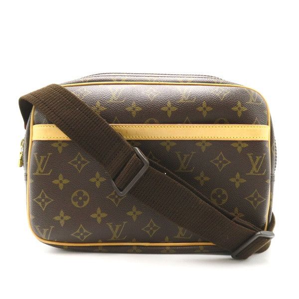 image of Louis Vuitton Monogram Reporter Pm in Brown, Women's
