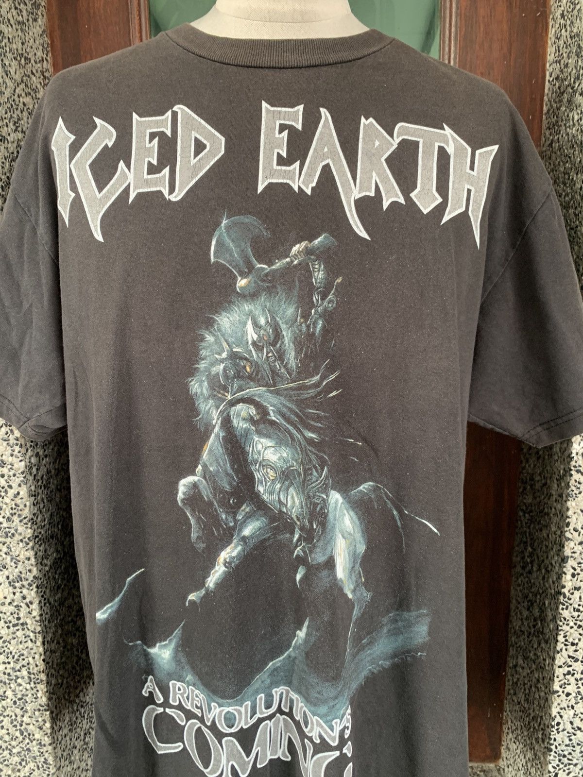 Band Tees × Vintage Vintage Iced Earth Heavy Metal Band T shirt Size US L / EU 52-54 / 3 - 2 Thumbnail