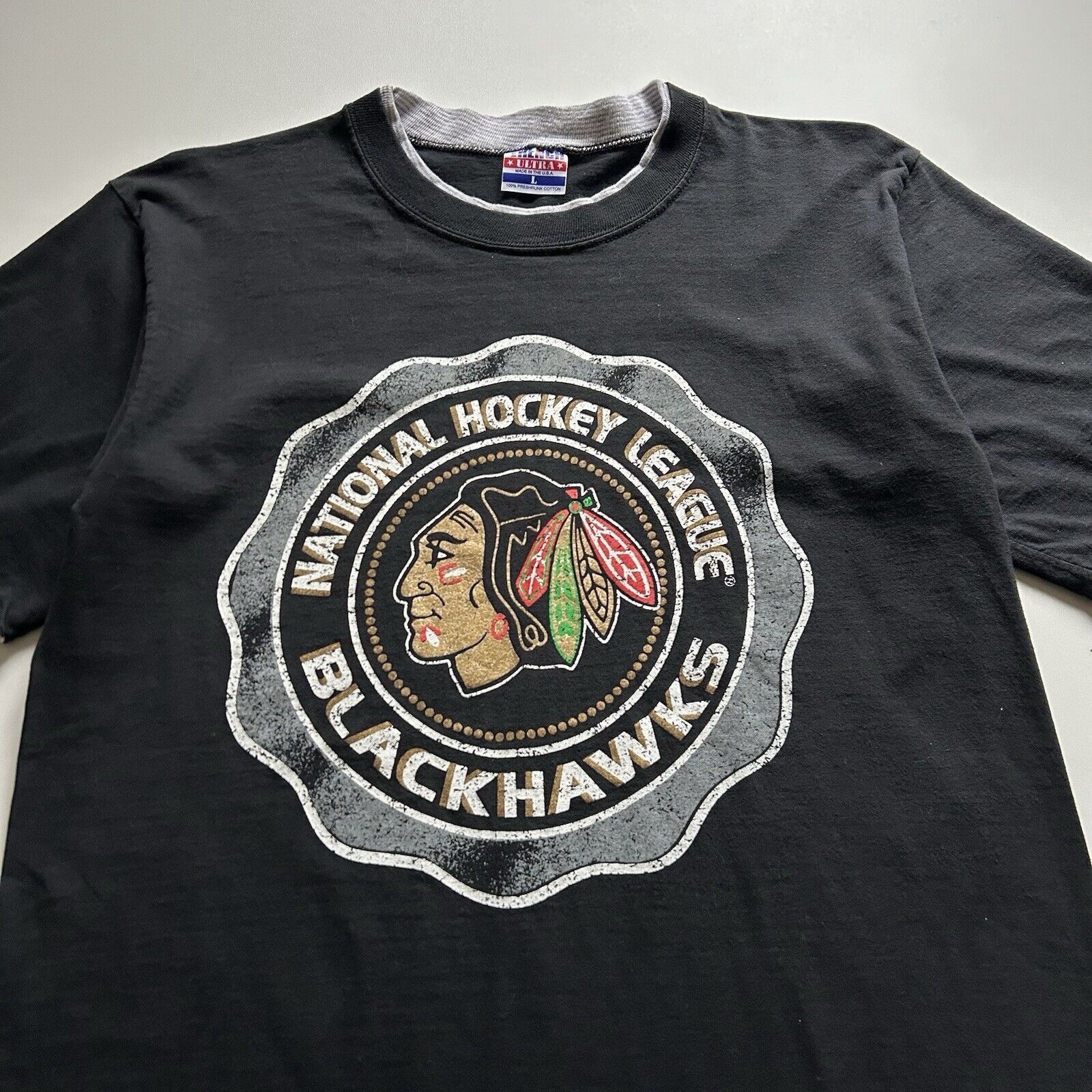 NHL Vintage 90s Chicago Blackhawks NHL T Shirt Large Made In USA Size US L / EU 52-54 / 3 - 2 Thumbnail