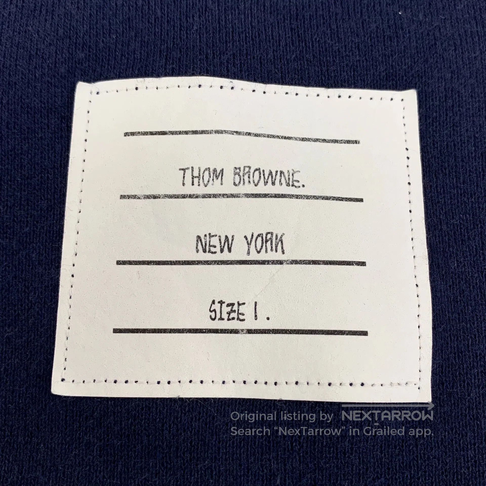 Thom Browne thom browne navy long sleeve sweatshirt. Size US S / EU 44-46 / 1 - 5 Thumbnail