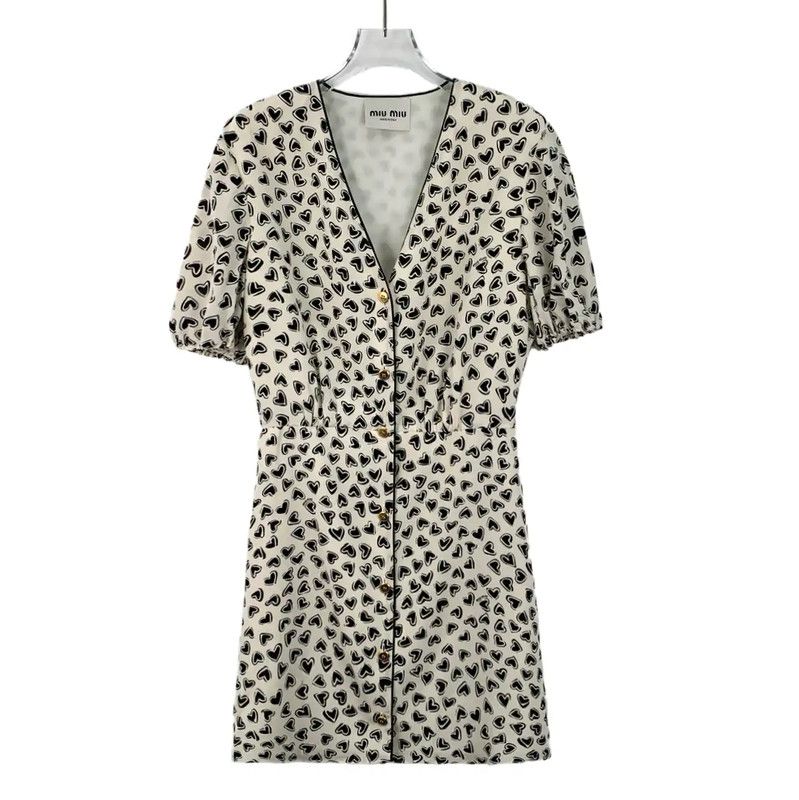 Miu Miu Beige Silk Women\'s Dress 0089 - ilac.rochib.com