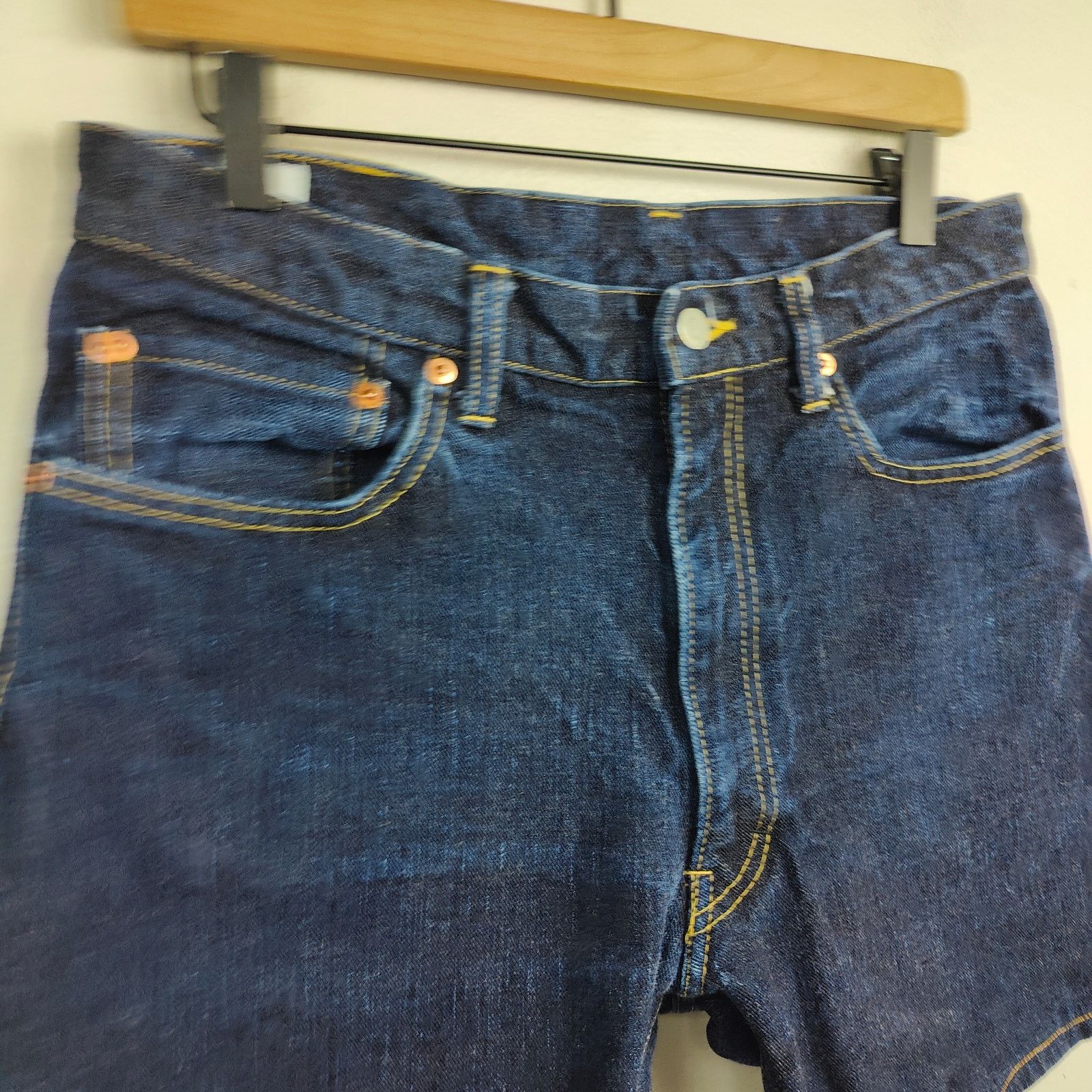 Other Anatomica Paris Jean Shorts Mens 34 Indigo Raw Denim Size US 34 / EU 50 - 2 Thumbnail