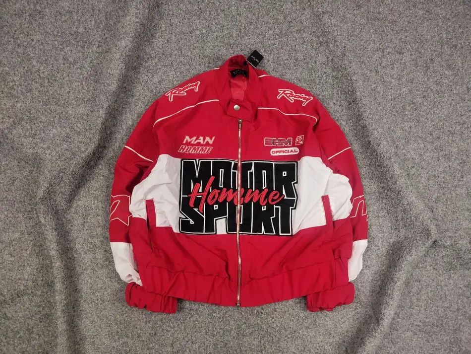 Vintage Boxy Washed Nylon moto Sport Racing Short Jacket Vintage Size US S / EU 44-46 / 1 - 2 Thumbnail