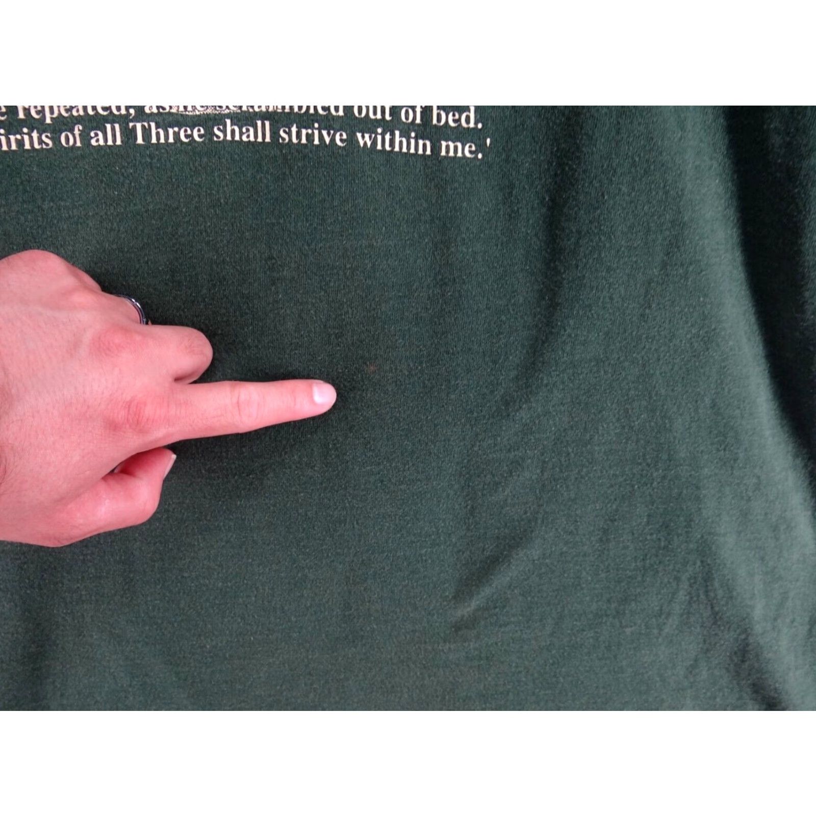 Fruit Of The Loom VTG 90s Valencia Charles Dickens Festival Single Stitch Green T Shirt Men's XL Size US XL / EU 56 / 4 - 3 Thumbnail