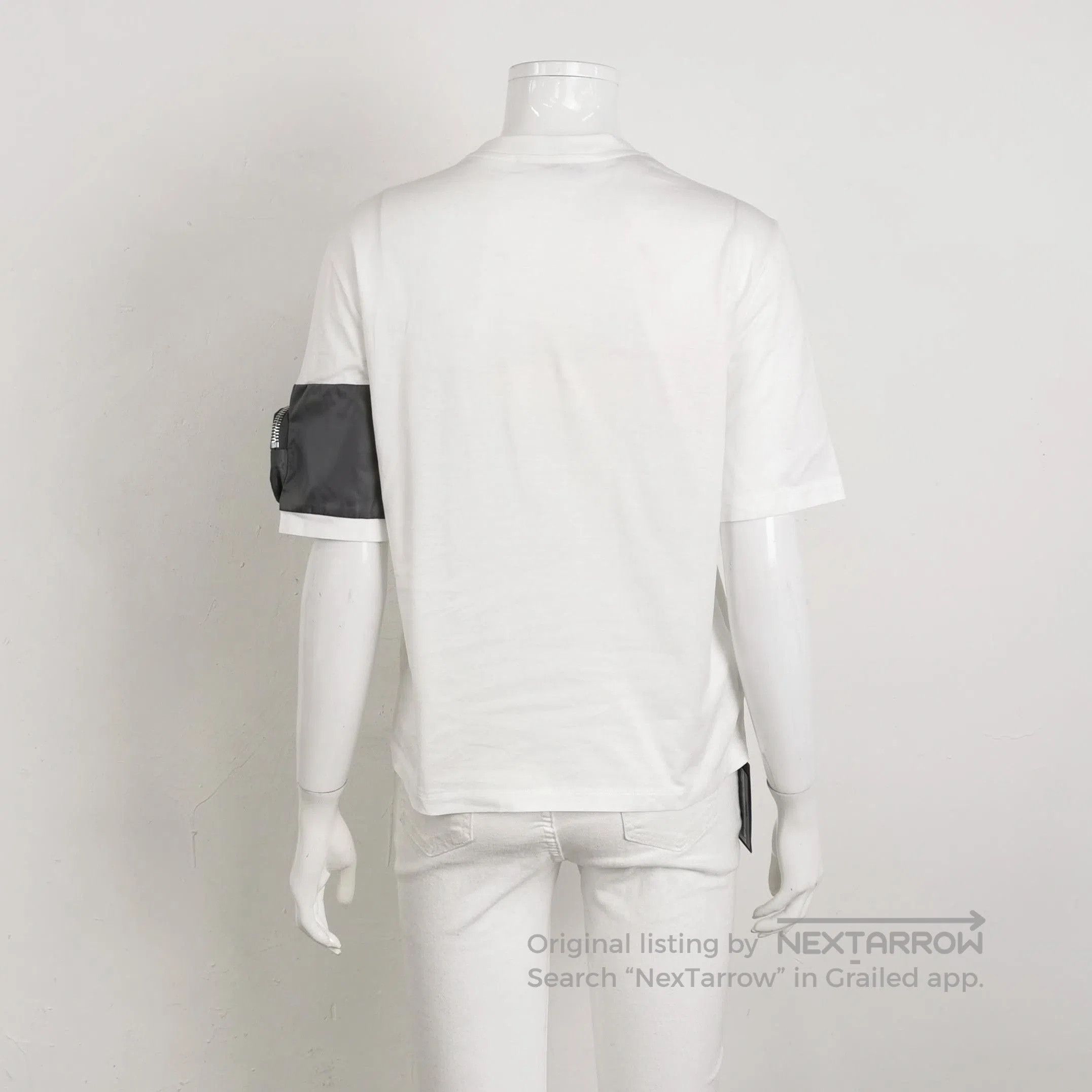 Prada Prada Cotton Triangle Logo Short Sleeve T. Size S / US 4 / IT 40 - 2 Thumbnail