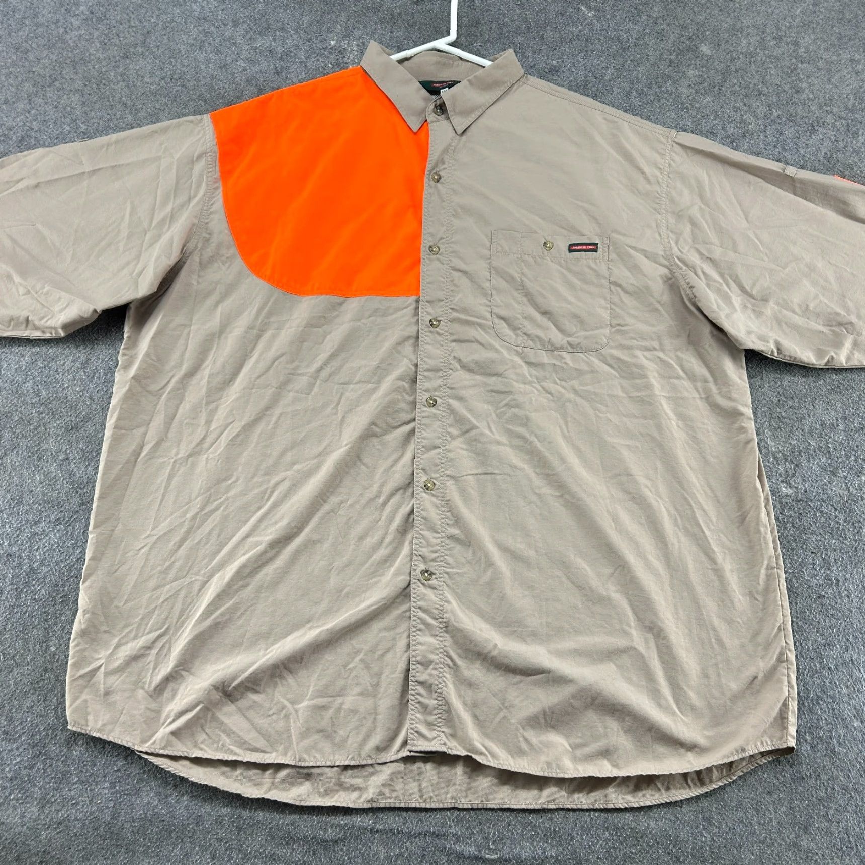 Vintage VINTAGE Redington Shirt Mens 2XL Beige Orange Button Up Blaze Shooting Hunting Vented Slim Pockets Wrangler Western OutdoorsMens Size US XXL / EU 58 / 5 - 2 Thumbnail