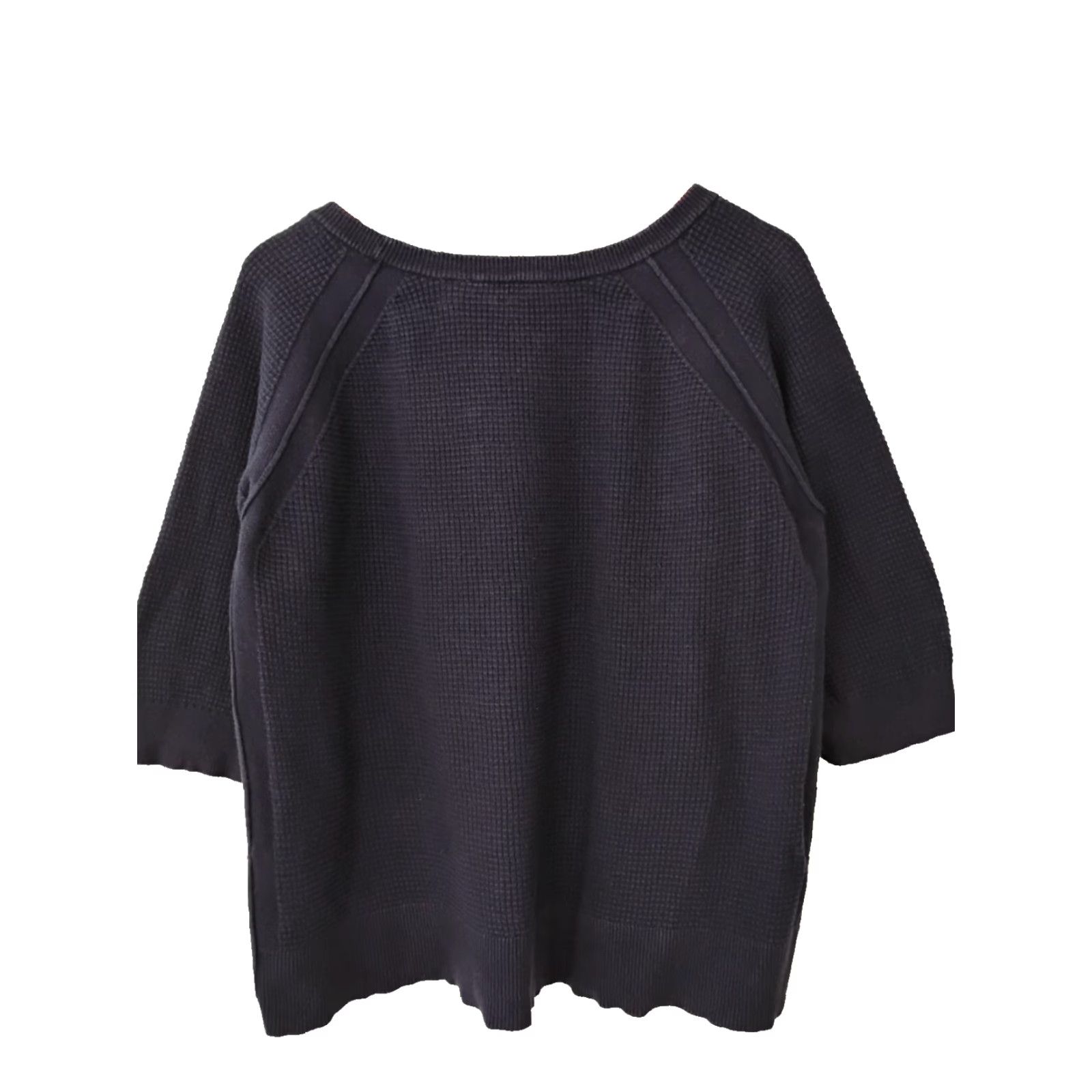 Vintage Wilt Cashmere & Cotton blend Knit Shirt Medium Blue 3/4 Sleeve Pullover Women Regular Round Neck Bracelet? (Note: "Bracelet" not applicable) Size M / US 6-8 / IT 42-44 - 2 Thumbnail
