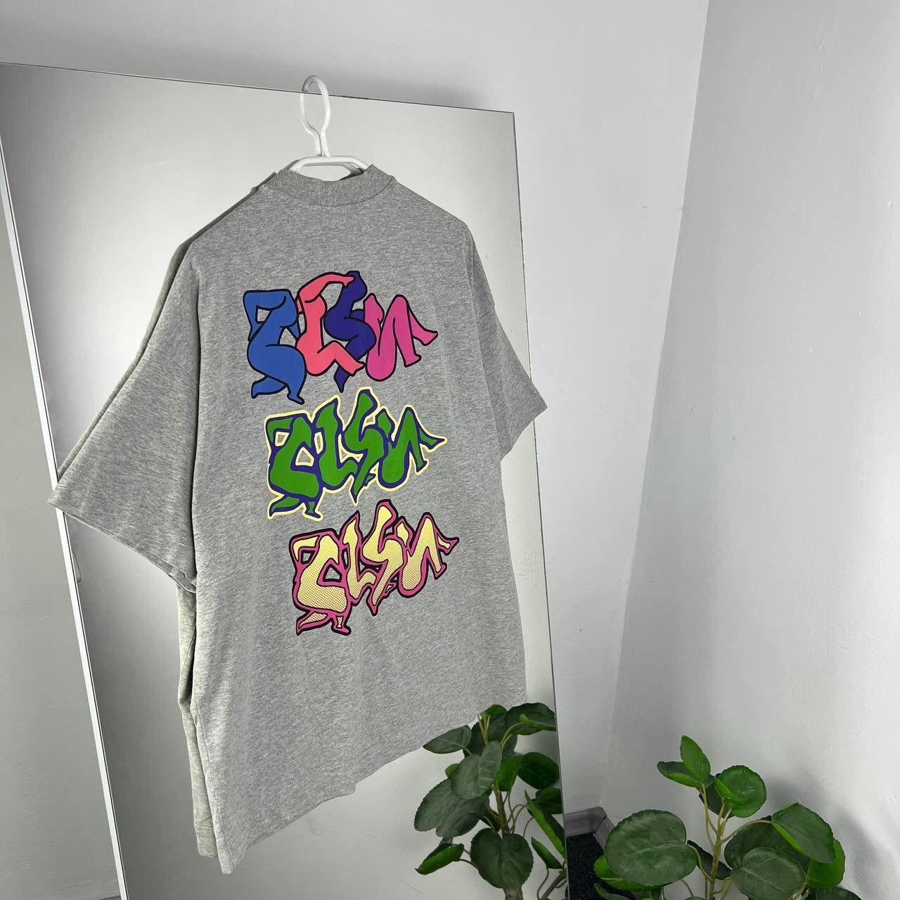 Vintage Baggy Oversized Tee Collusion Big Center Logo Size US S / EU 44-46 / 1 - 1 Thumbnail