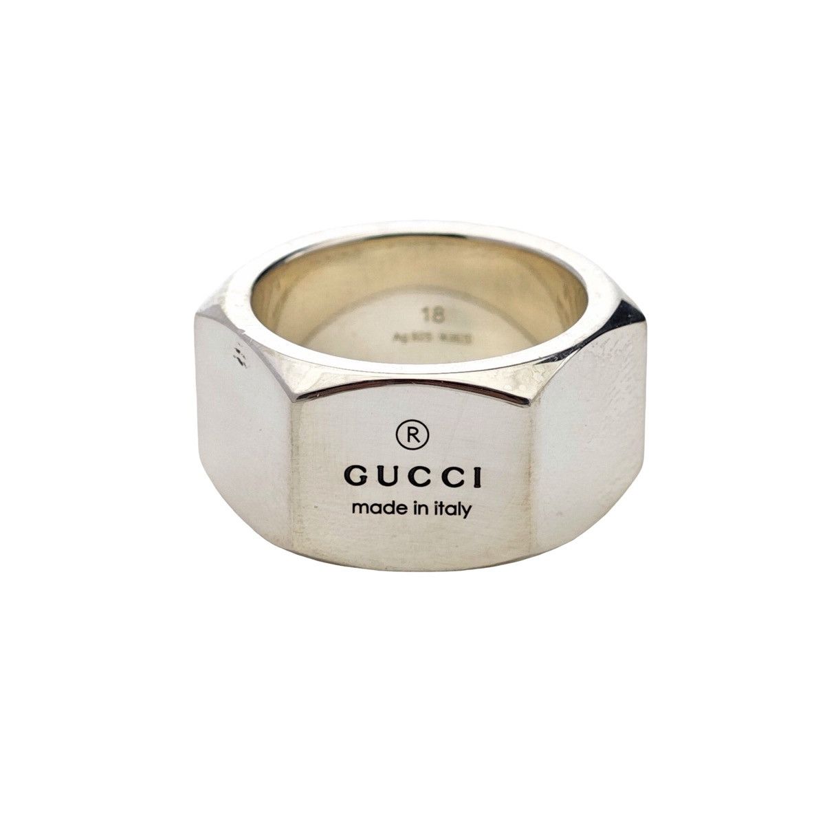 Gucci Gucci Trademark Band Ring in sterling silver Size ONE SIZE - 1 Thumbnail