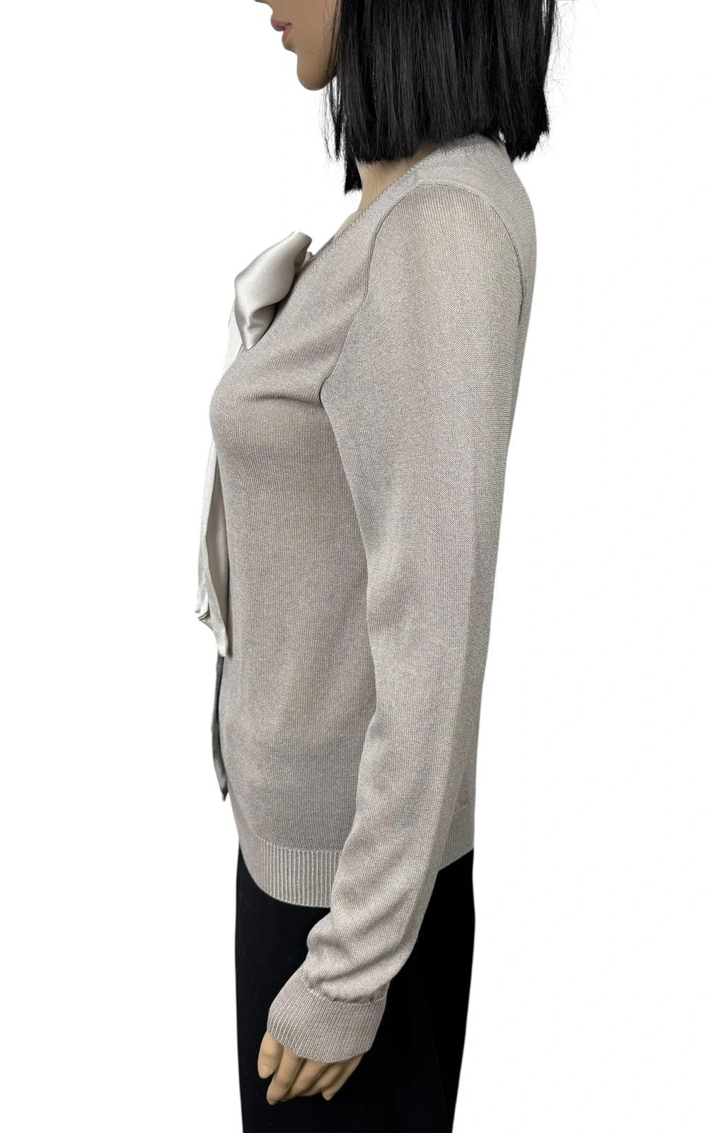 Moschino Moschino Bow Silk Cardigan Rayon size GB8 US6 Size S / US 4 / IT 40 - 5 Thumbnail