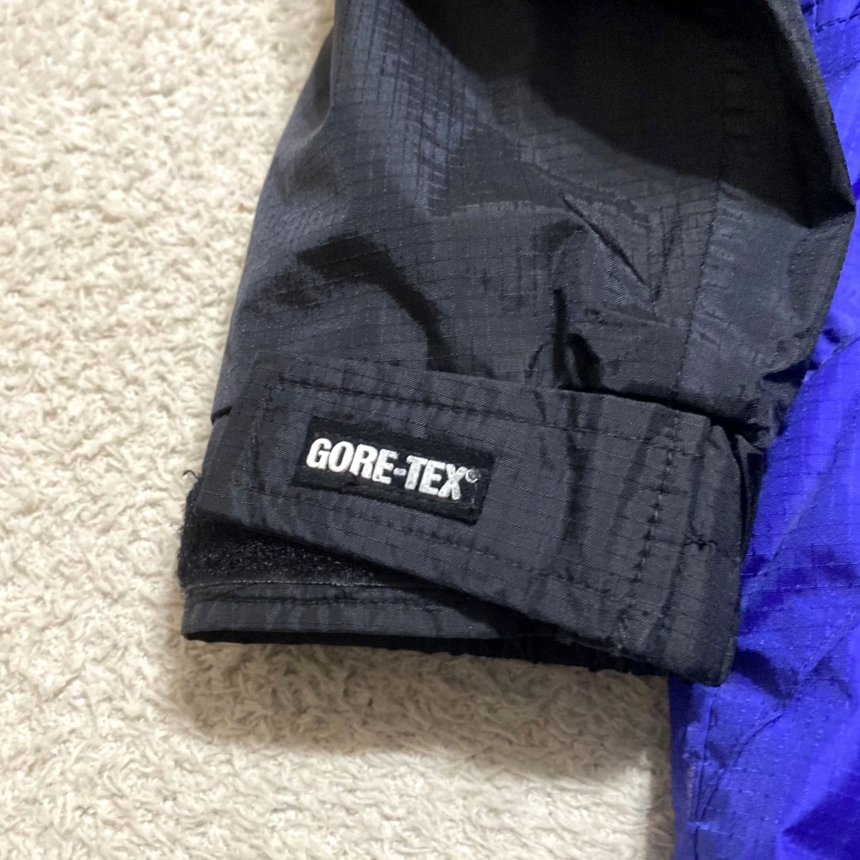 Vintage REI Jacket Women Medium Blue Goretex Hooded Full Zip Vented Outdoor Athletic Parka Size M / US 6-8 / IT 42-44 - 6 Thumbnail