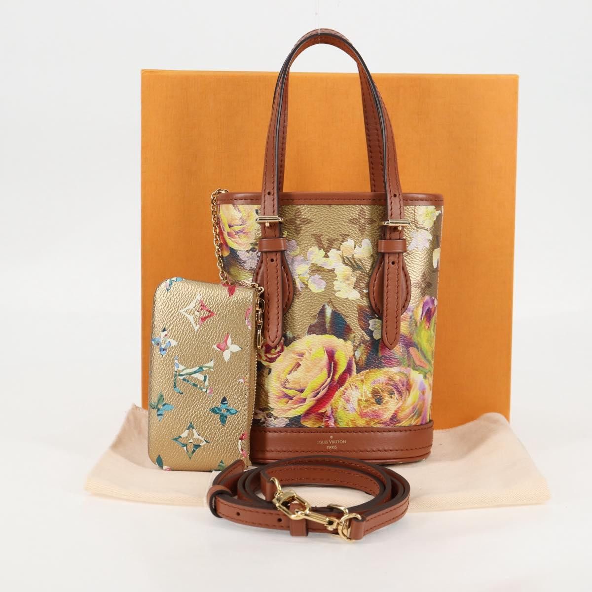 Louis Vuitton LOUIS VUITTON LV Garden Nano Bucket Shoulder Bag Beige Size ONE SIZE - 12 Thumbnail