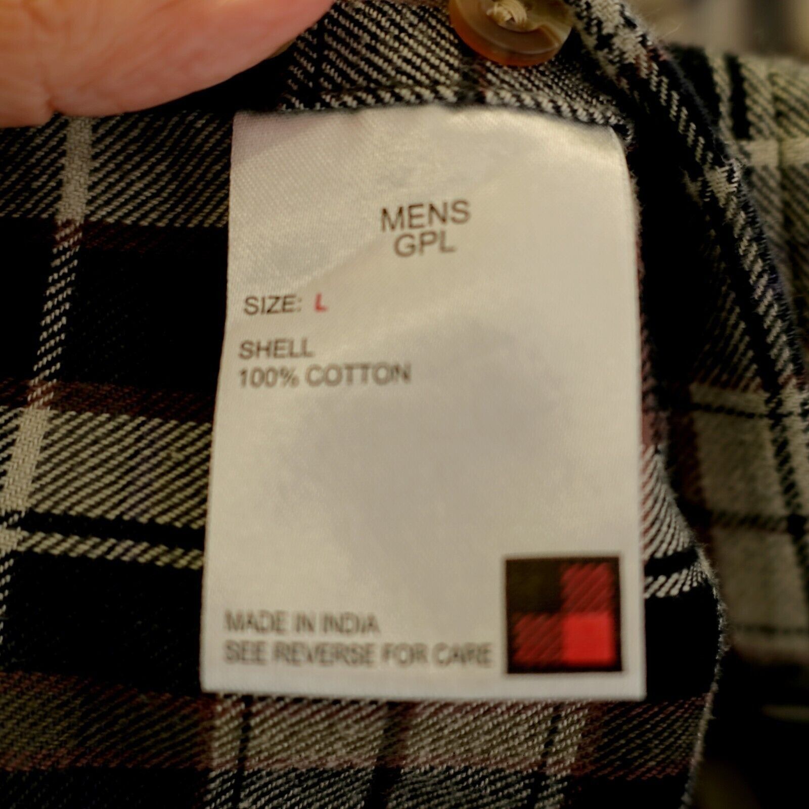 Woolrich Woolen Mills Woolrich Plaid Blue Tan Large Flannel Cotton Button Down Lon Size US L / EU 52-54 / 3 - 9 Thumbnail