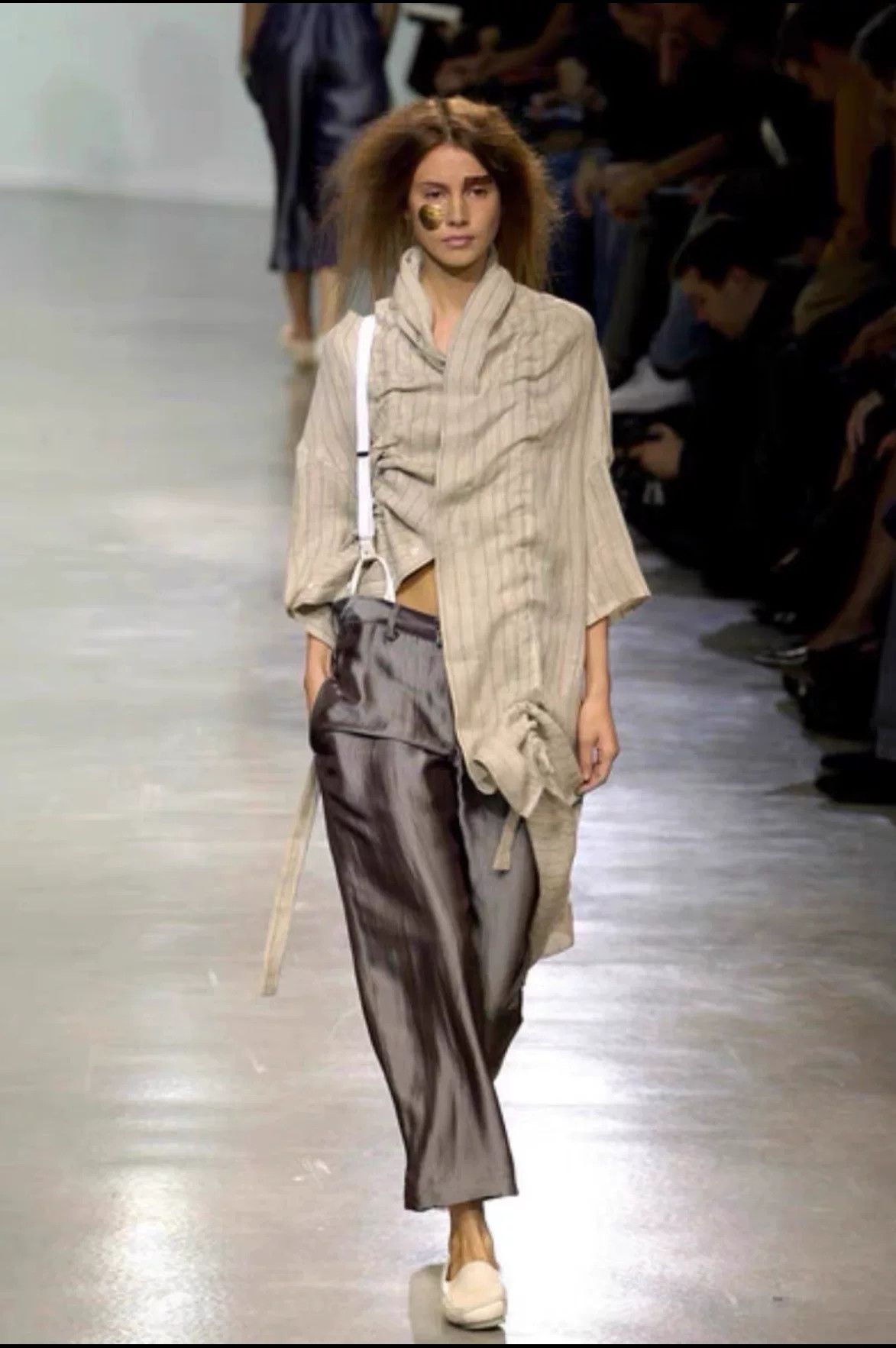 Y's Y's Yohji Yamamoto Striped Long Shirt Jacket Size L / US 10 / IT 46 - 1 Thumbnail