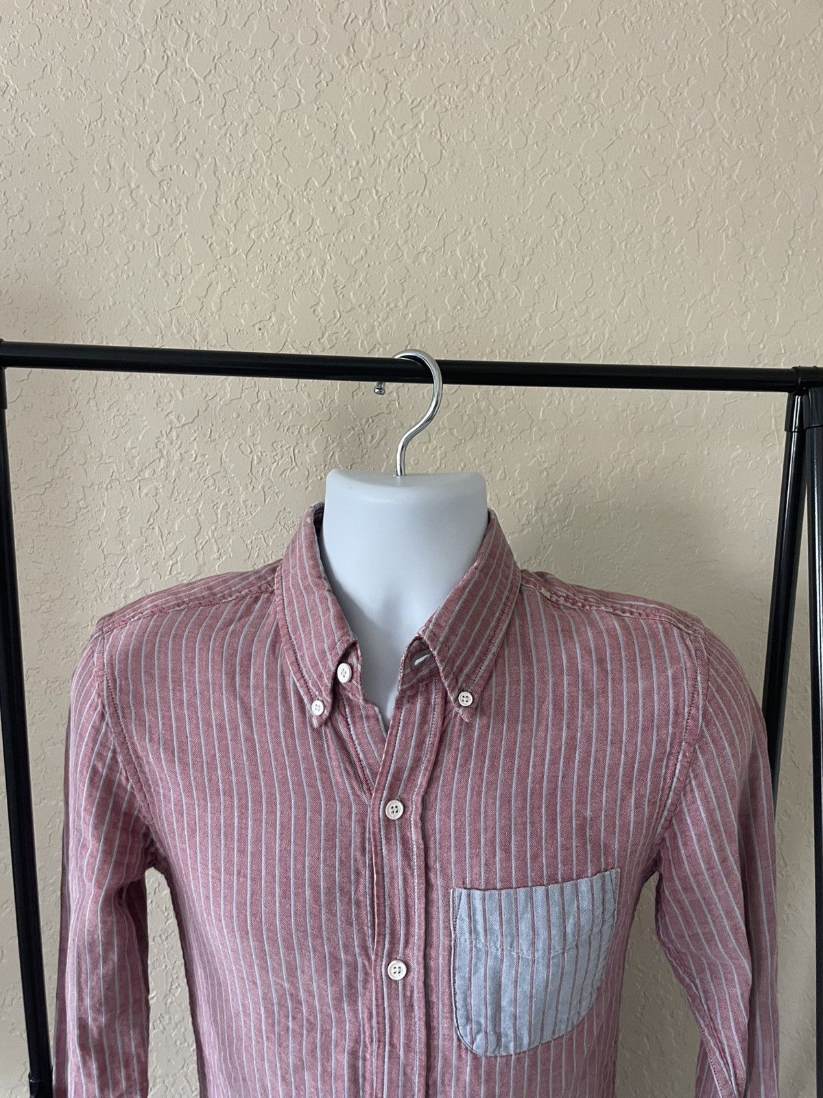 Band Of Outsiders Striped Button Down Cotton Shirt Size US XS / EU 42 / 0 - 2 Thumbnail