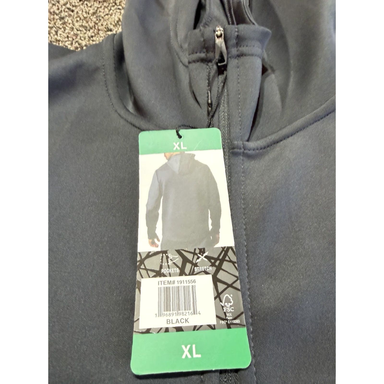 Spyder Spyder Mens Jacket XL Full Zip Windbreaker Black NEW TAGS Size US XL / EU 56 / 4 - 3 Thumbnail