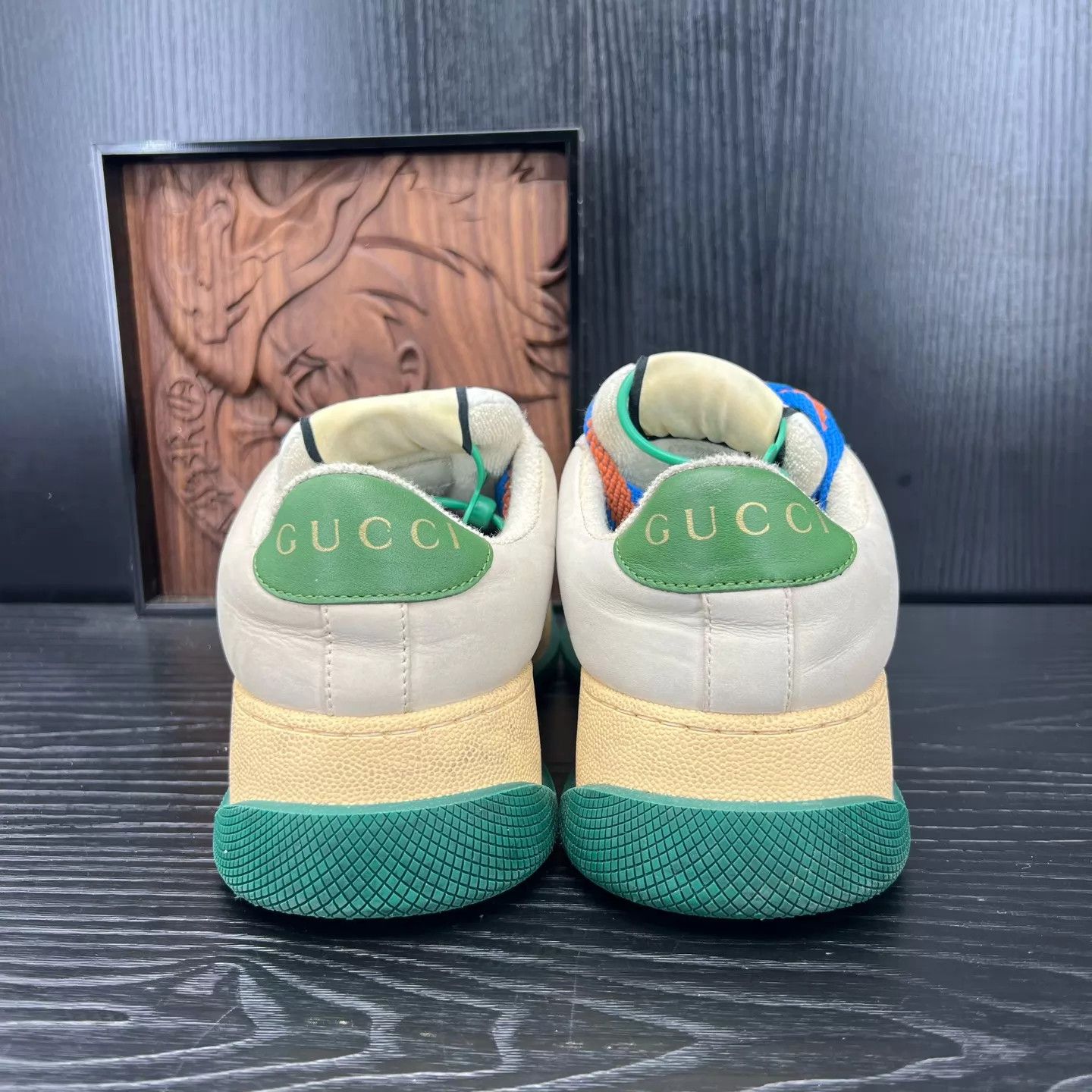 Gucci GUCCI Pangding Grey Green Size 36 Like New, Insoles Replaced Size US 5.5 / IT 35.5 - 6 Thumbnail