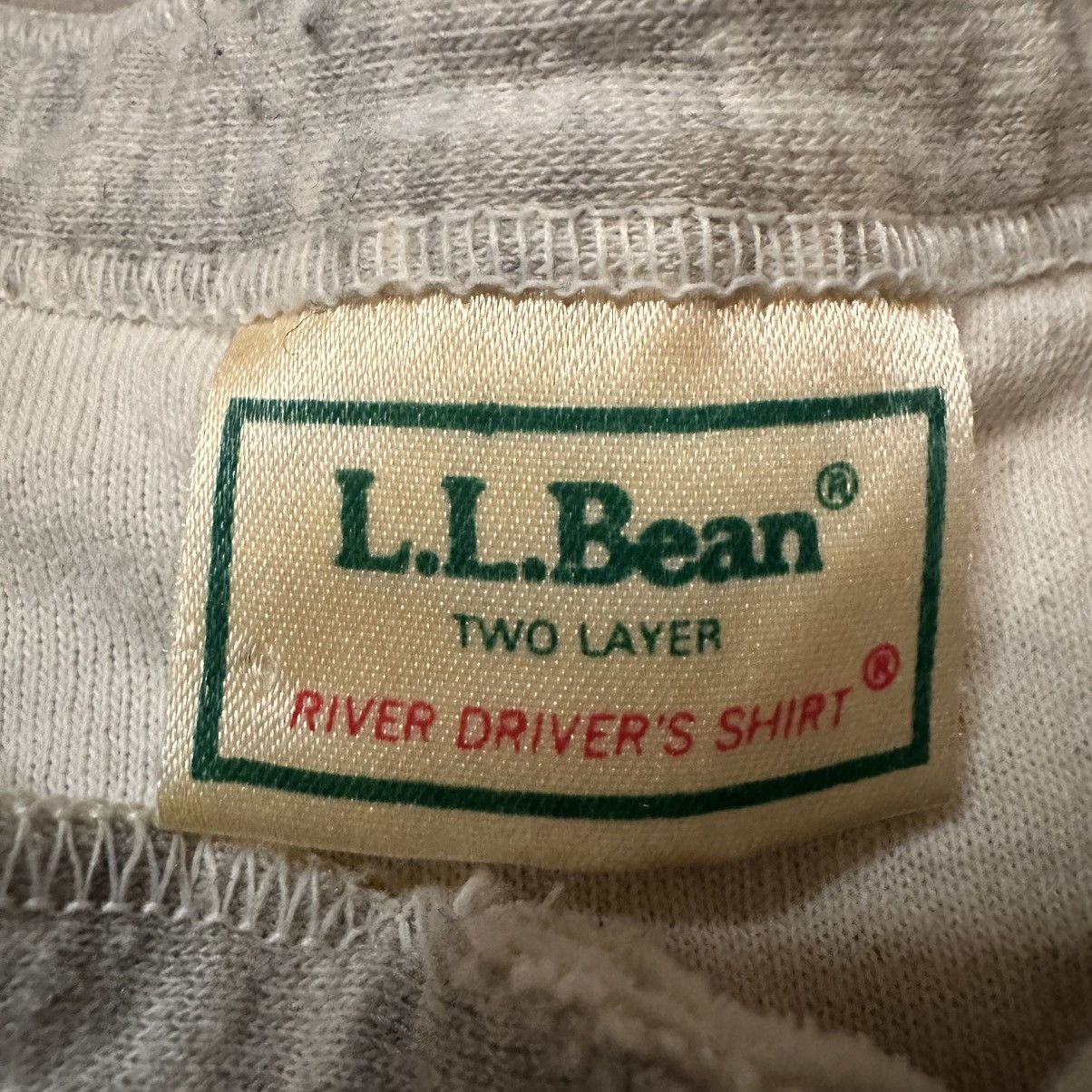L.L. Bean Vintage L.L. Bean Two Layer River Driver’s Henley Shirt Size US XL / EU 56 / 4 - 4 Thumbnail
