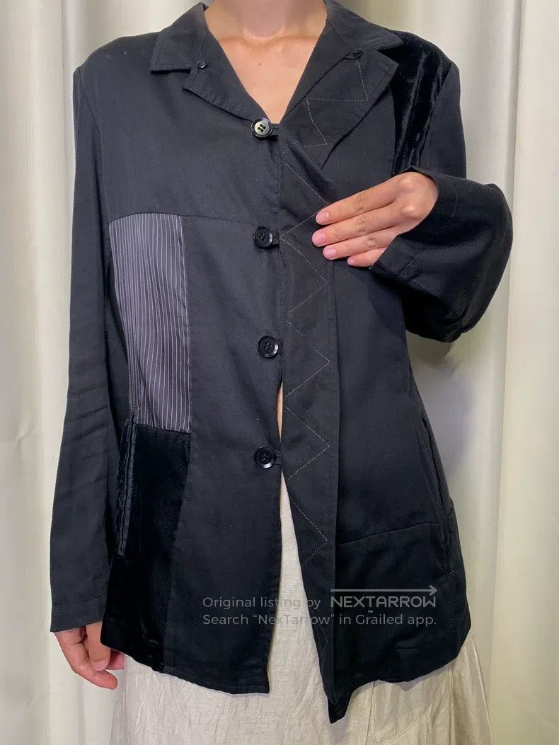 Yohji Yamamoto Yohji Yamamoto Medieval patched velvet blazer jacket Size US M / EU 48-50 / 2 - 3 Thumbnail