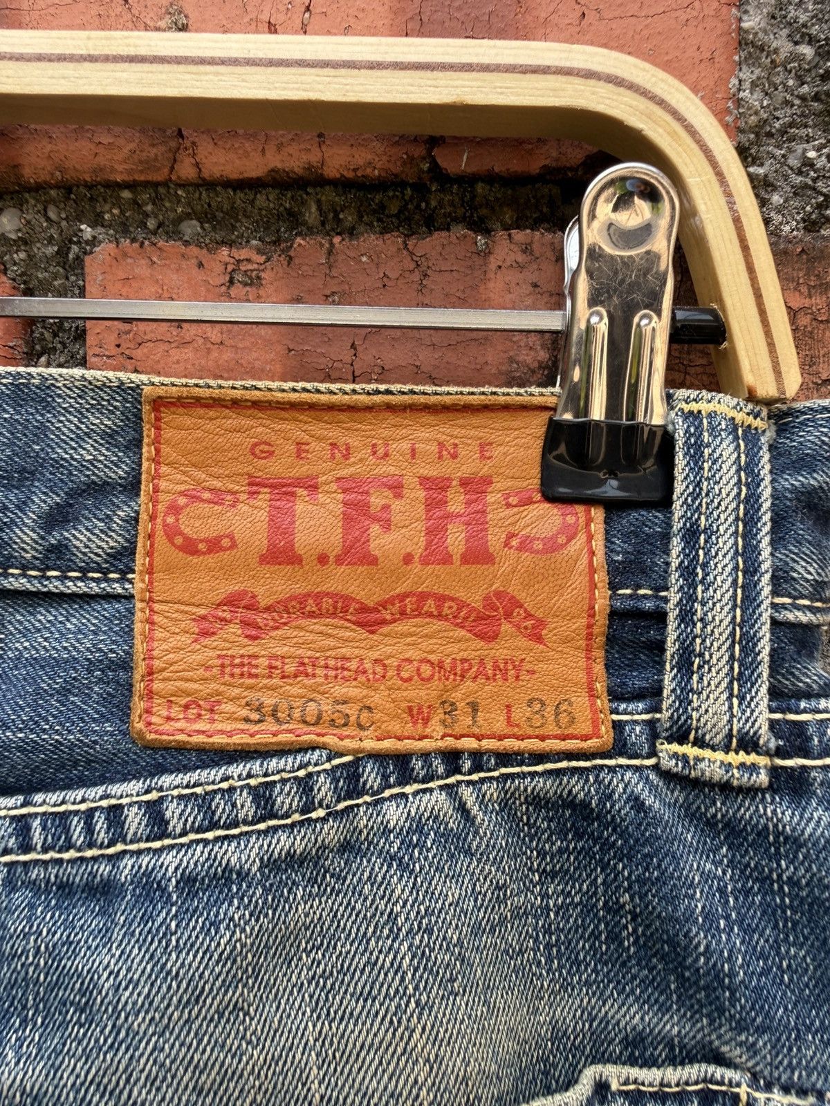 Ten C W30x29 distressed the flat head denime redline japan Size US 30 / EU 46 - 10 Thumbnail