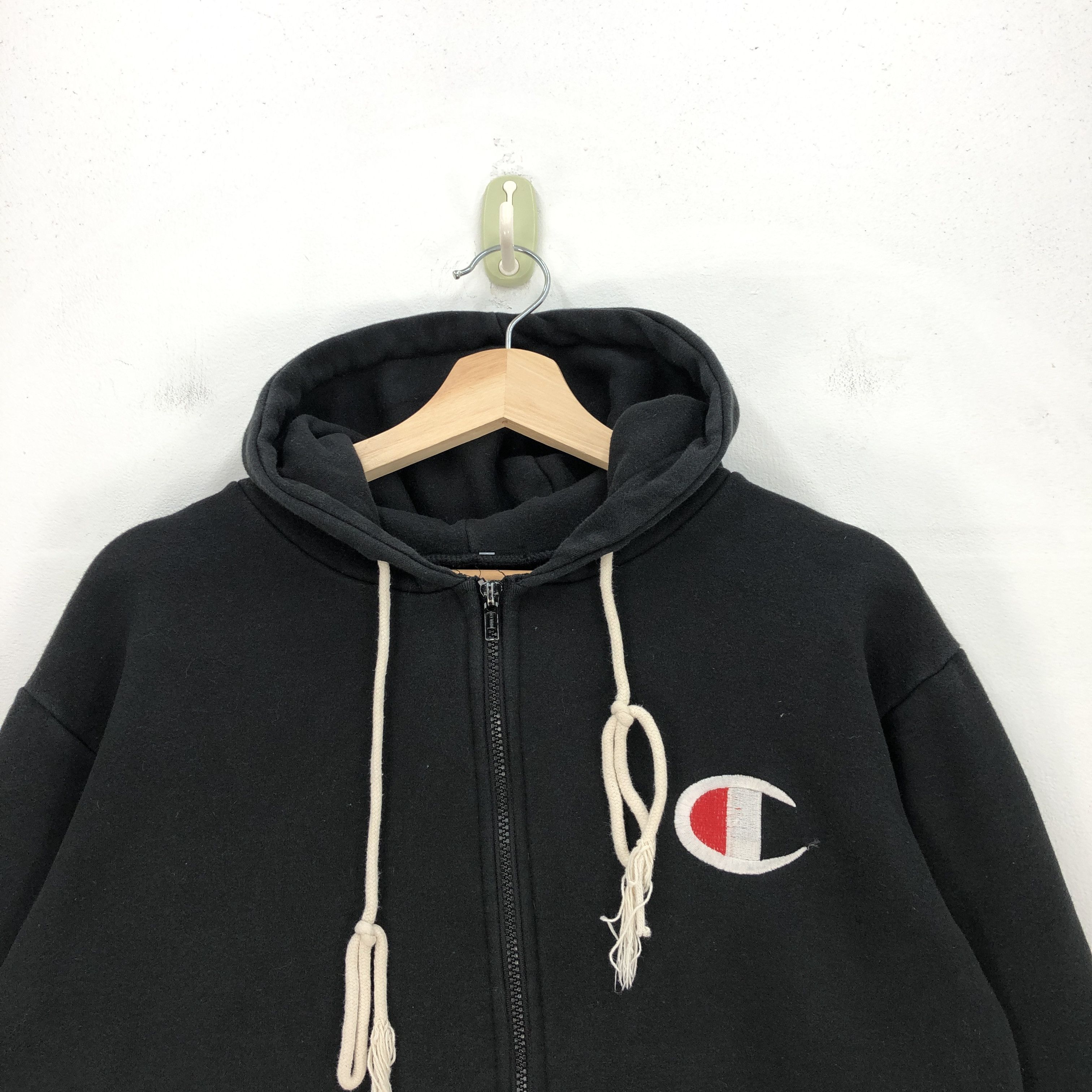 Champion × Vintage Vintage Champion Sweater Hoodie Champion Hooded Sweater Size US L / EU 52-54 / 3 - 2 Thumbnail