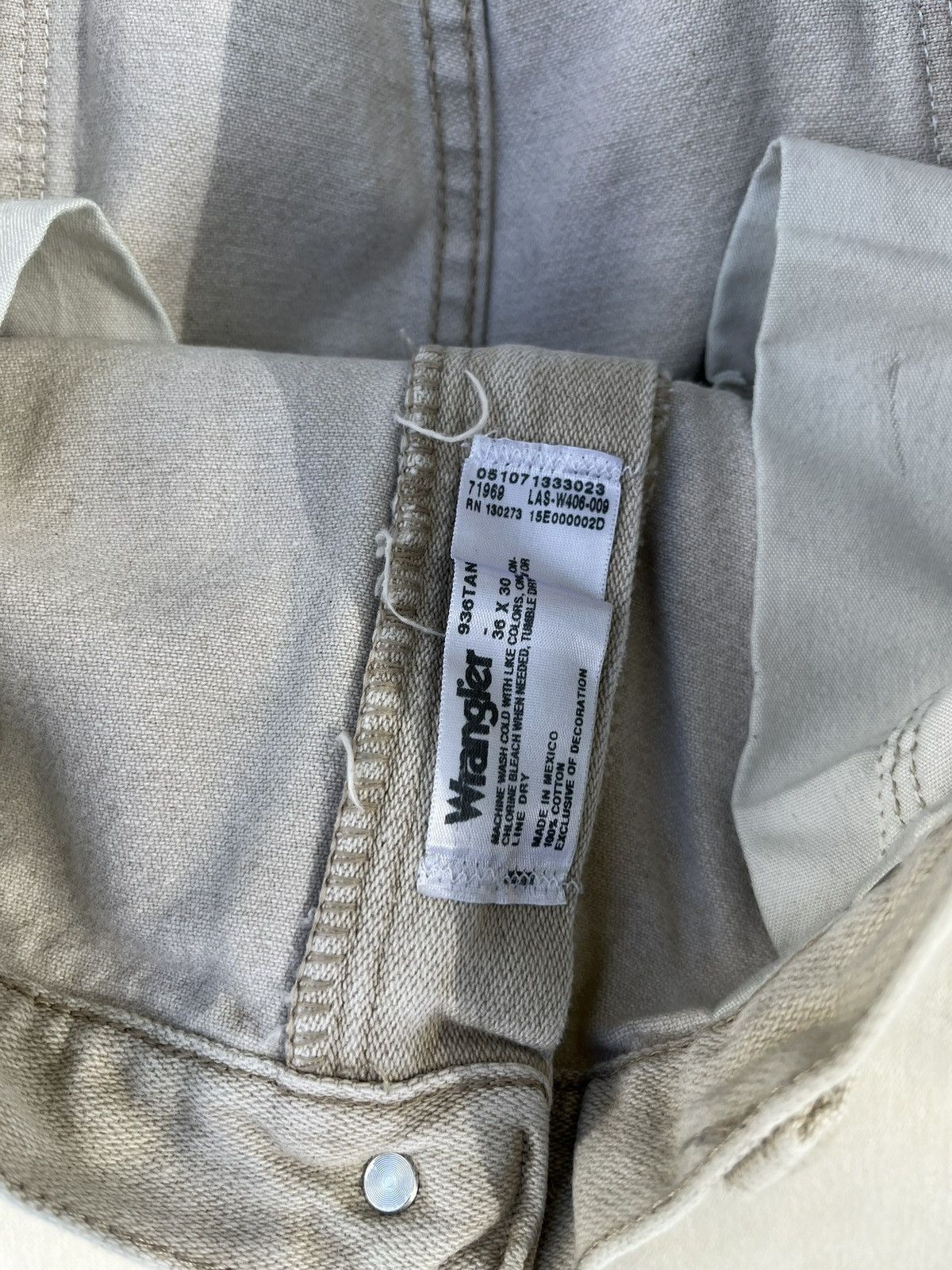 Wrangler Vintage Wrangler Tan Jeans Size US 34 / EU 50 - 9 Thumbnail
