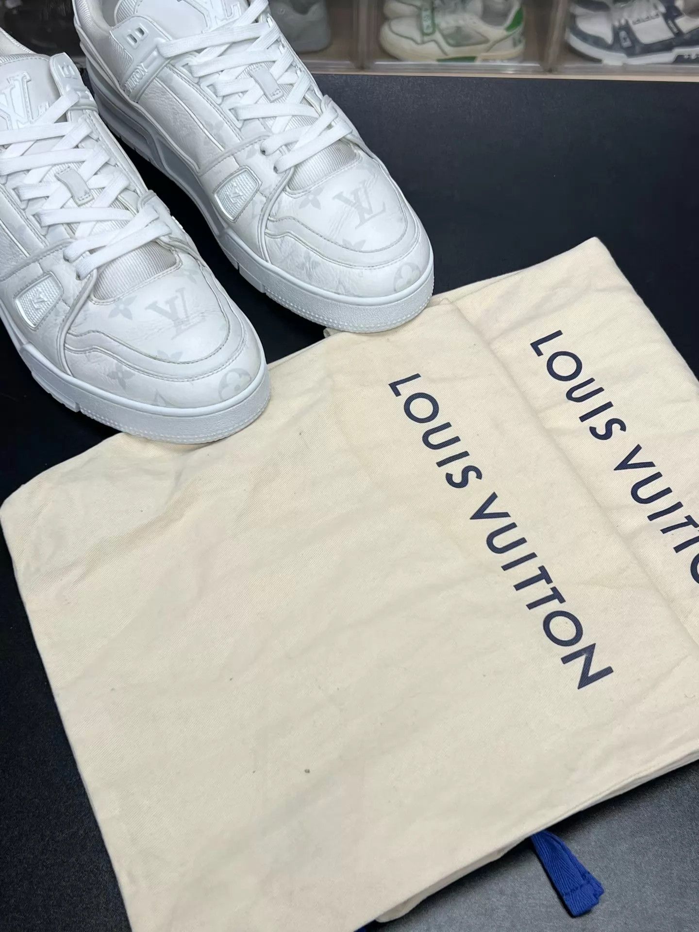 Louis Vuitton LV TRAINER White Floral Monogram UK9/43 Size US 10 / EU 43 - 9 Thumbnail