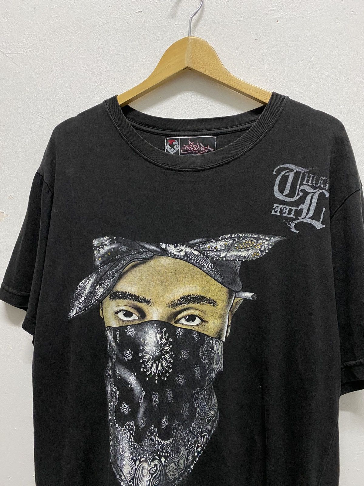 Band Tees Faded Vintage Tupac Rap Tee Size US L / EU 52-54 / 3 - 3 Thumbnail